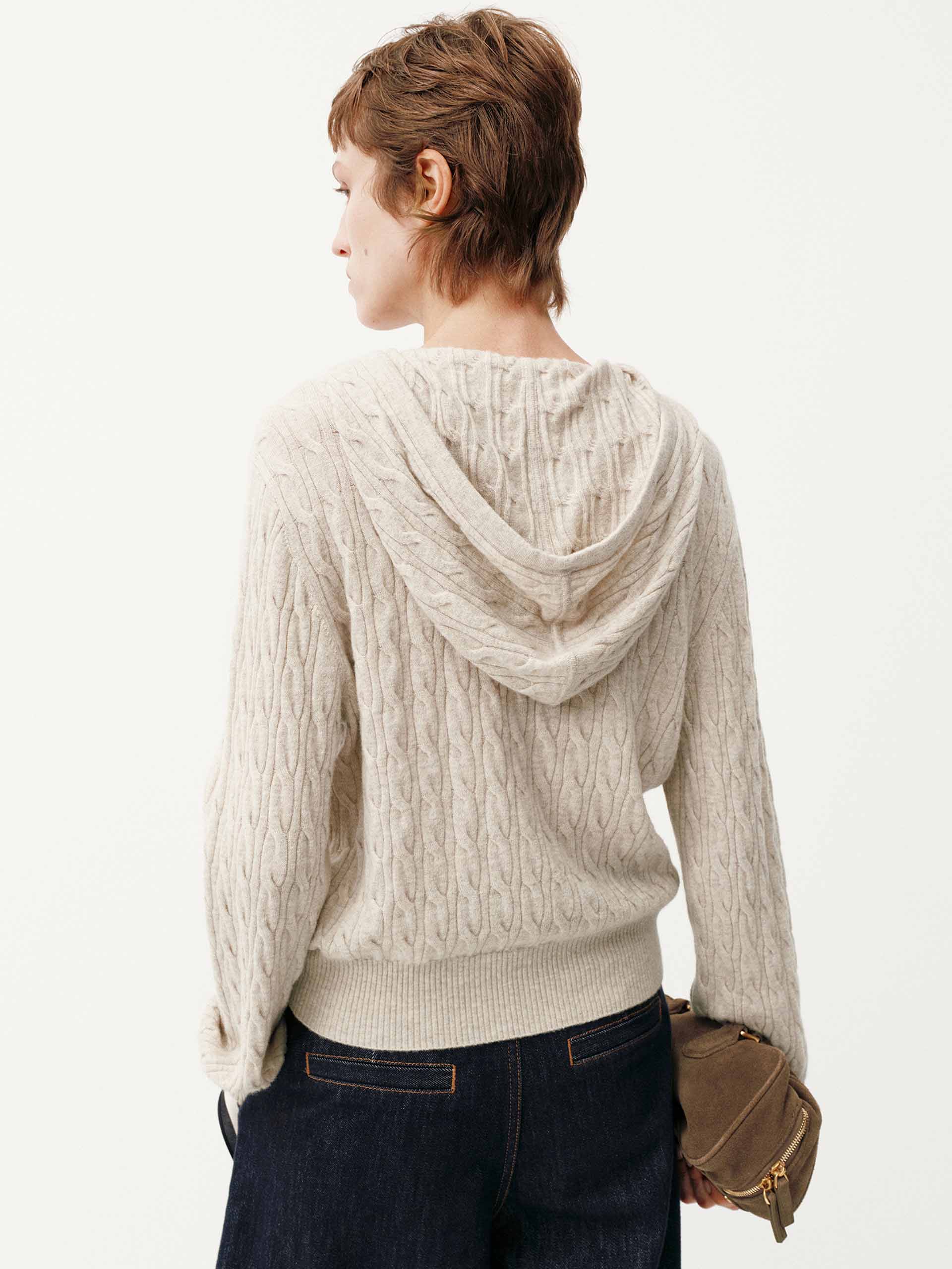 Drawstring Hooded Zipper Cardigan - Image 13
