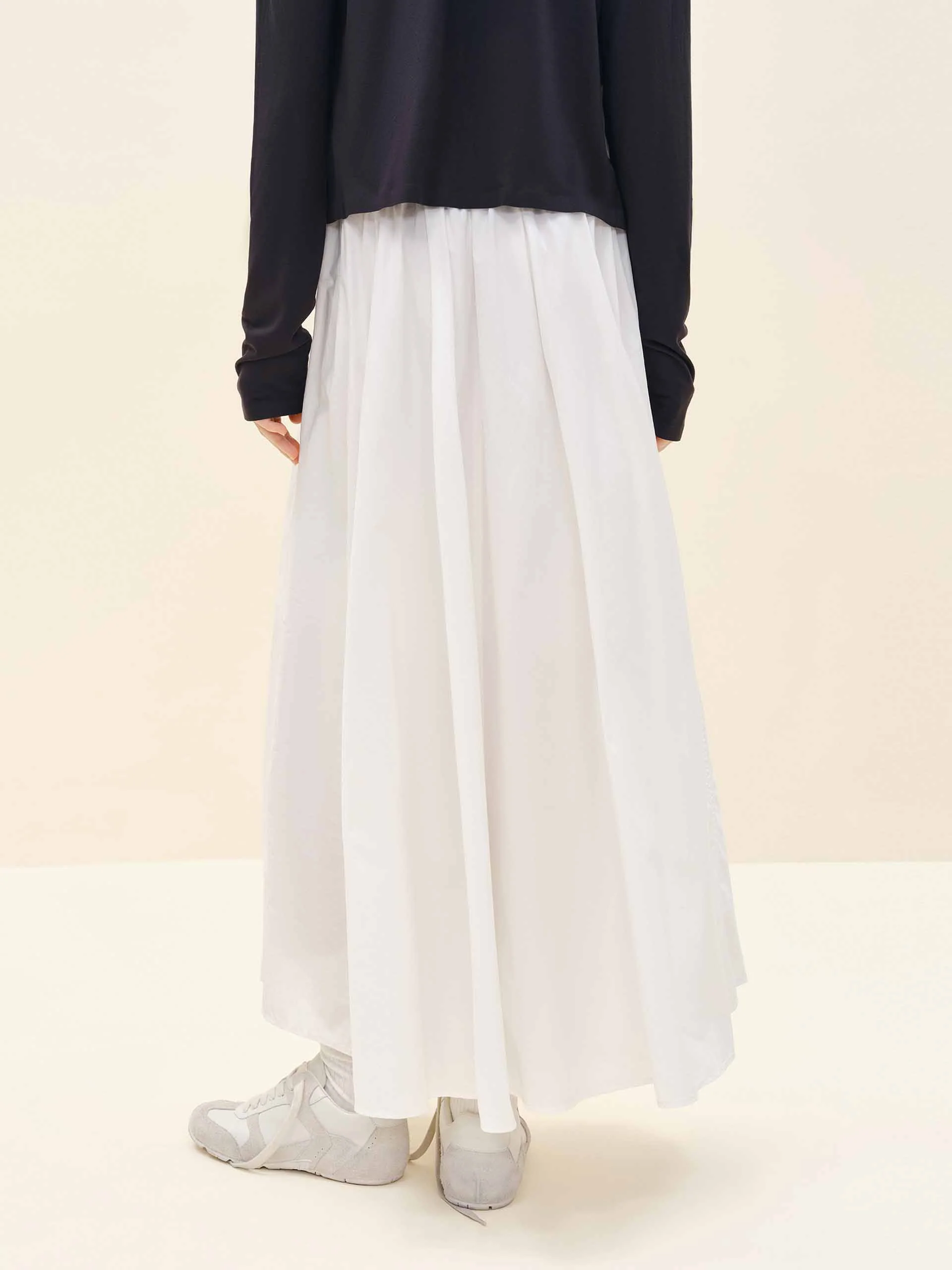 Drawstring Pleated Skirt - Image 6