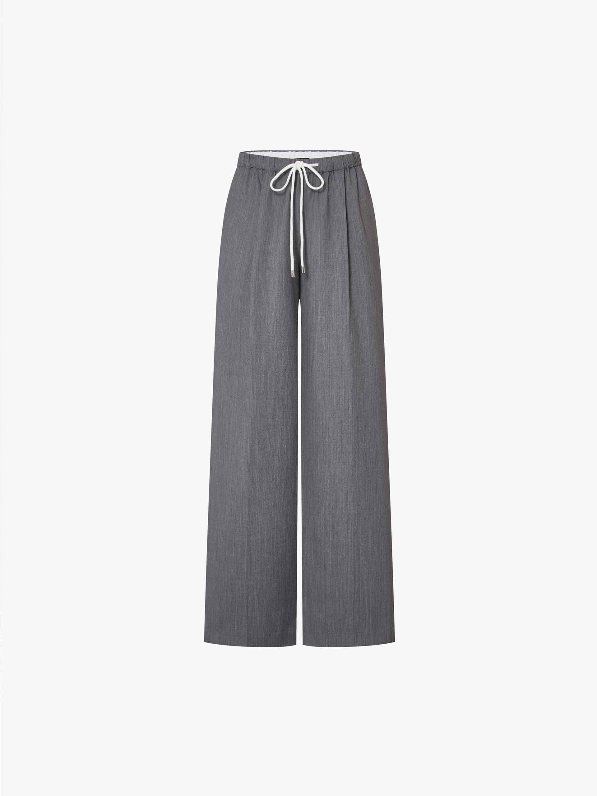 Drawstring Straight Cut Trousers - Image 13