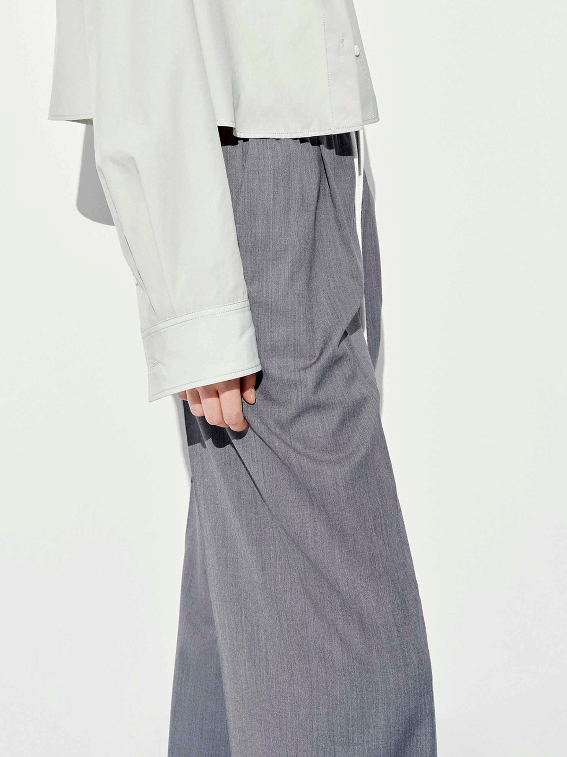 Drawstring Straight Cut Trousers - Image 16