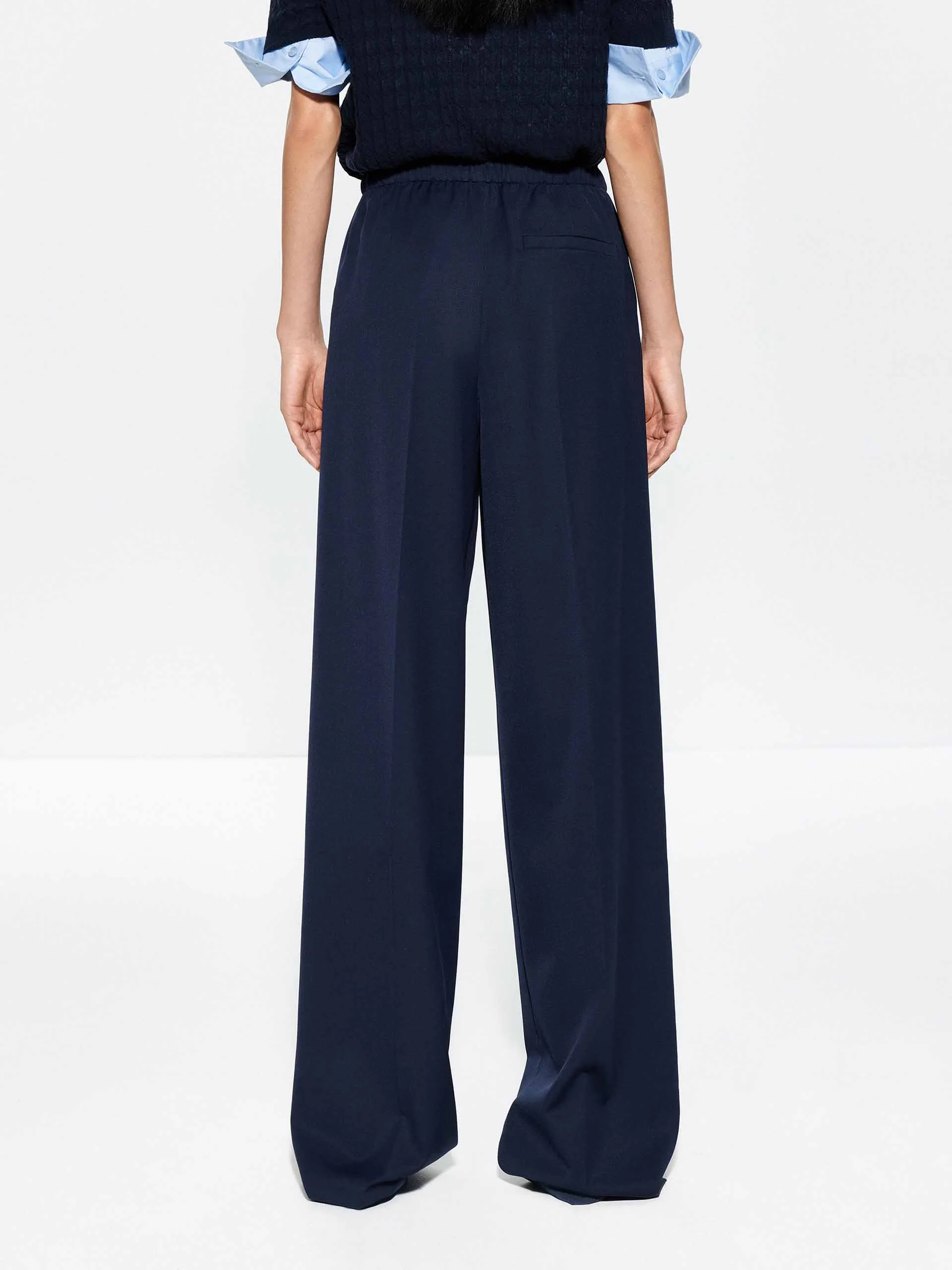 Drawstring Straight Cut Trousers - Image 6