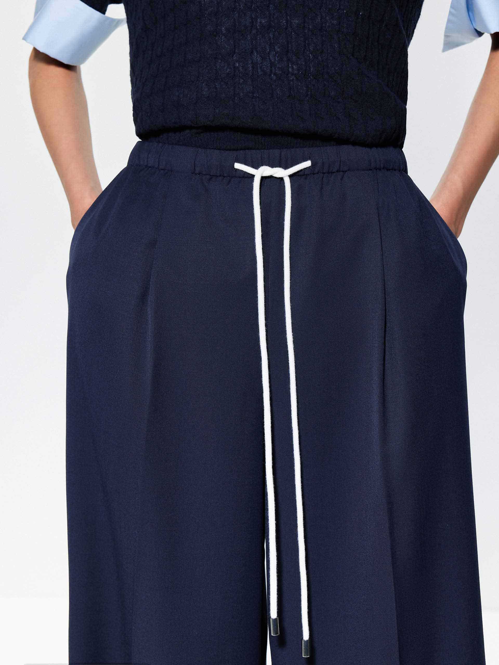 Drawstring Straight Cut Trousers - Image 8