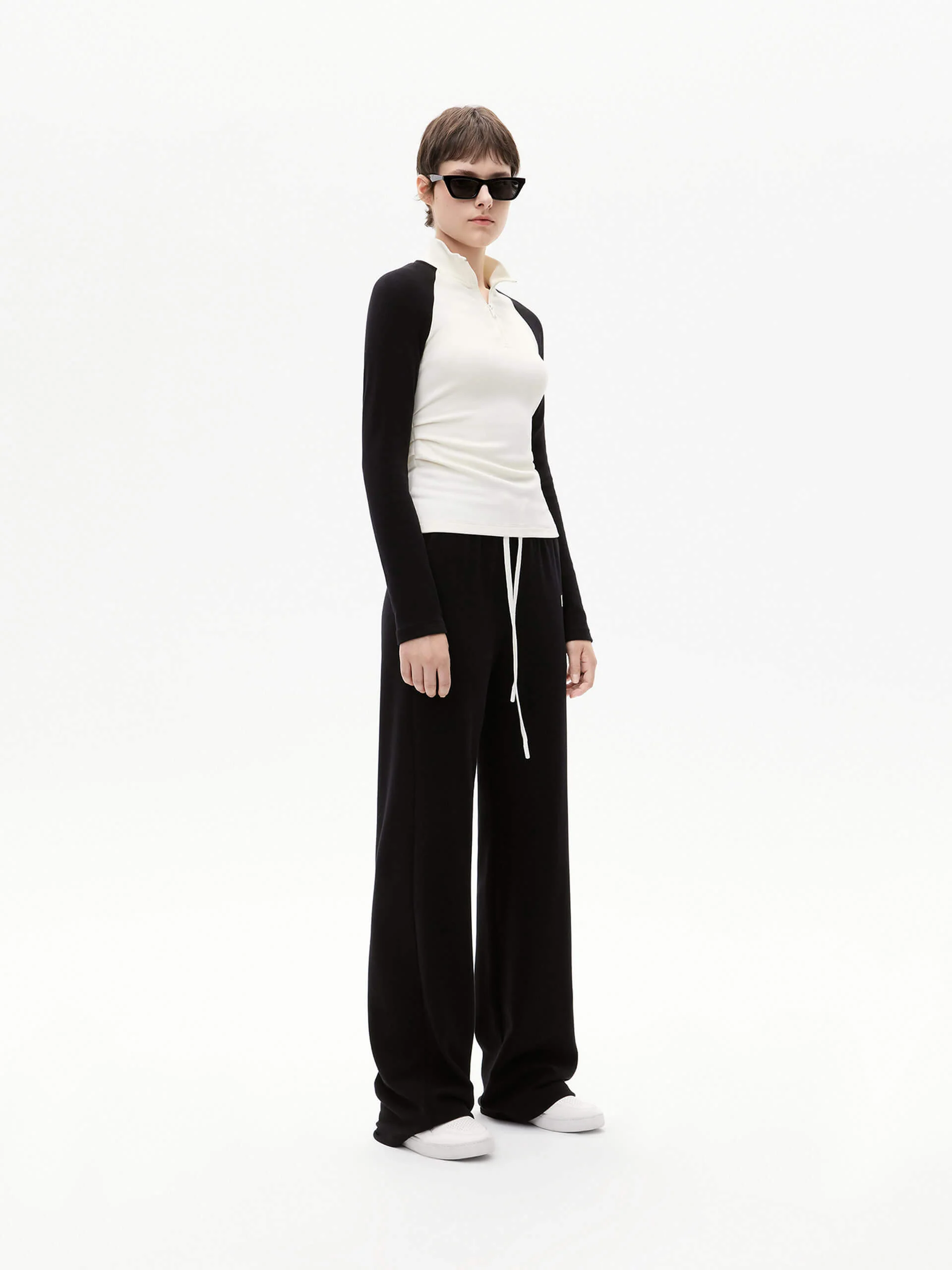 Drawstring Straight Leg Trousers - Image 3
