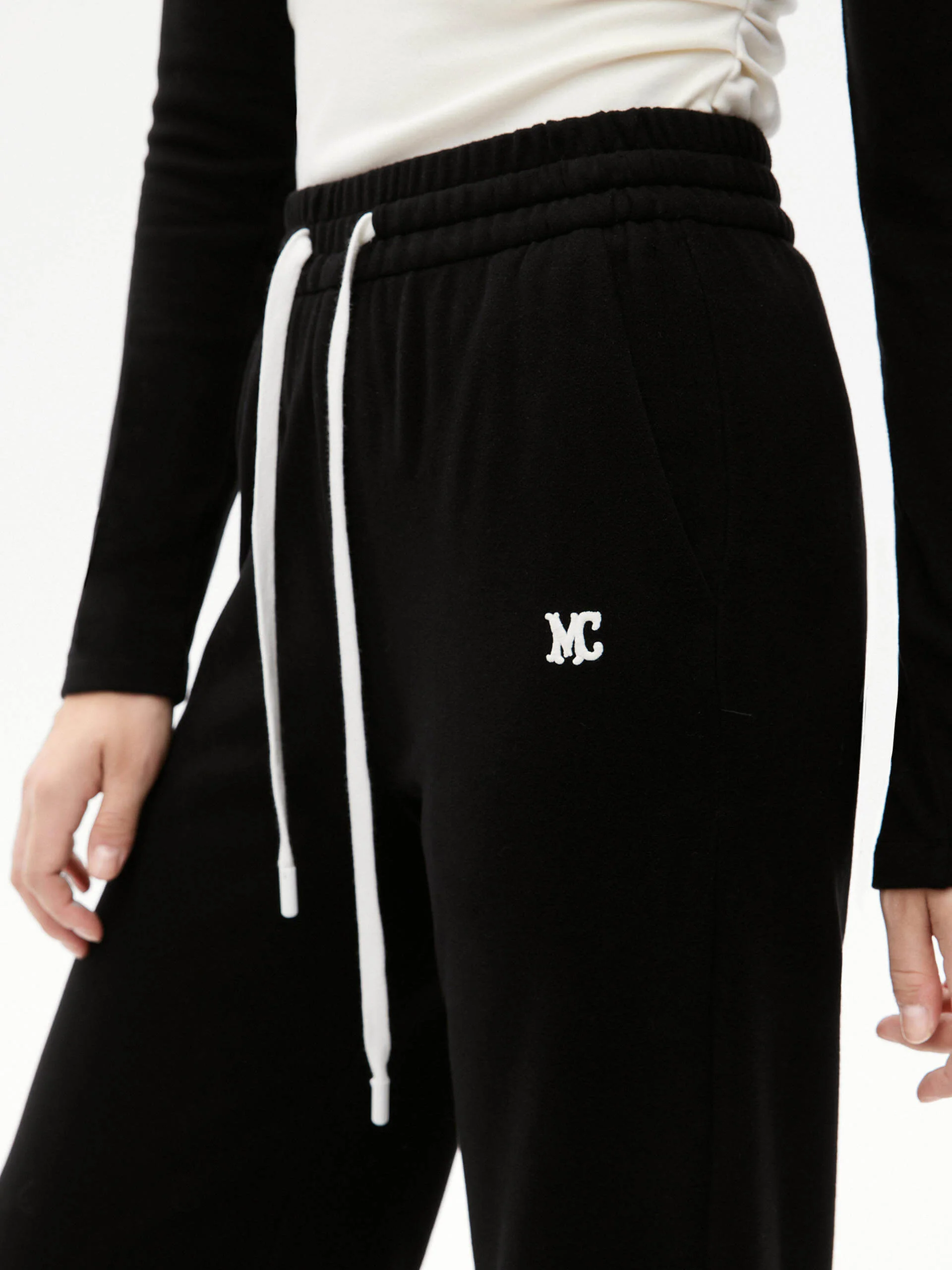 Drawstring Straight Leg Trousers - Image 4
