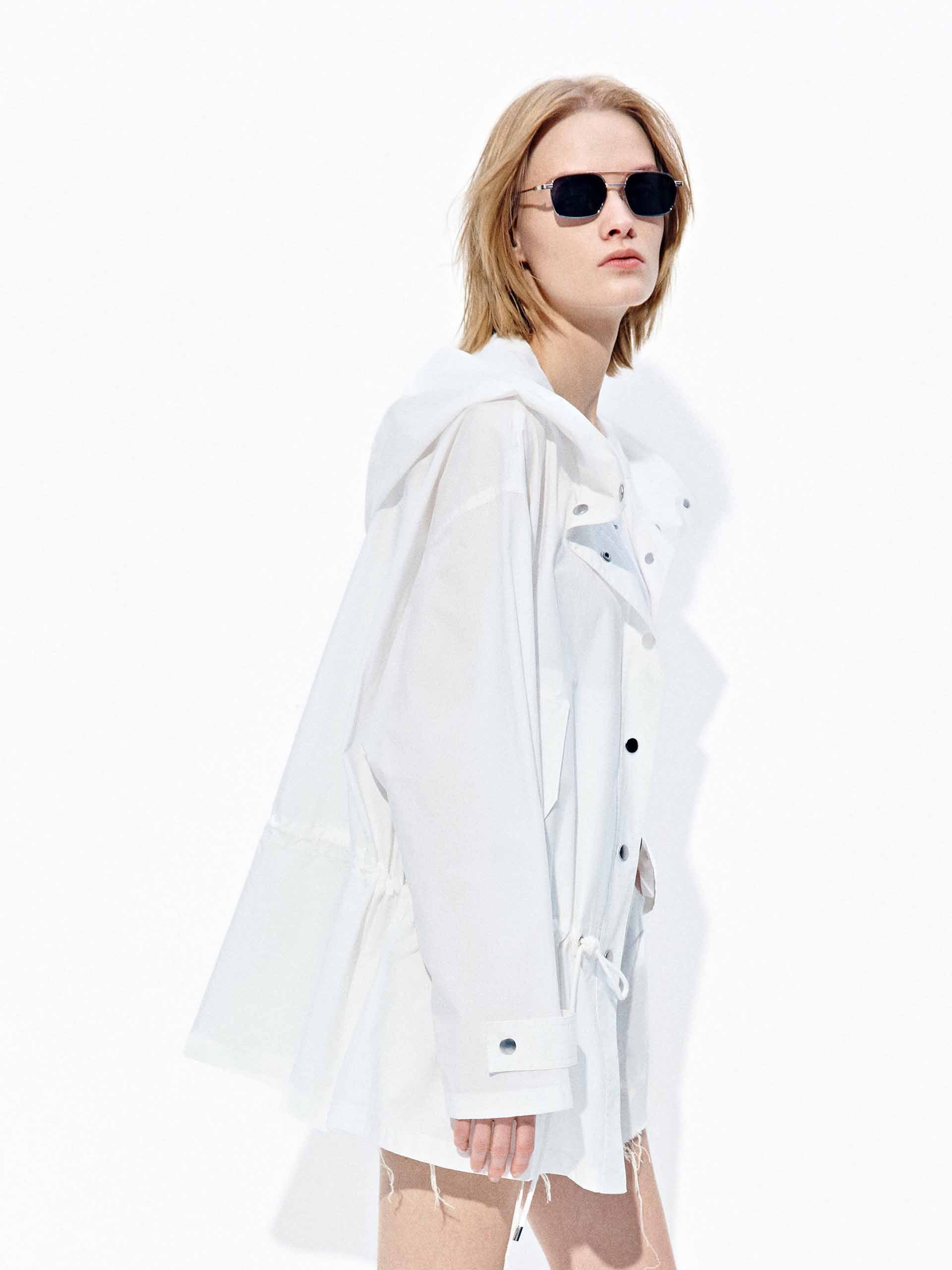 Drawstring Waist Cotton Jacket - Image 3