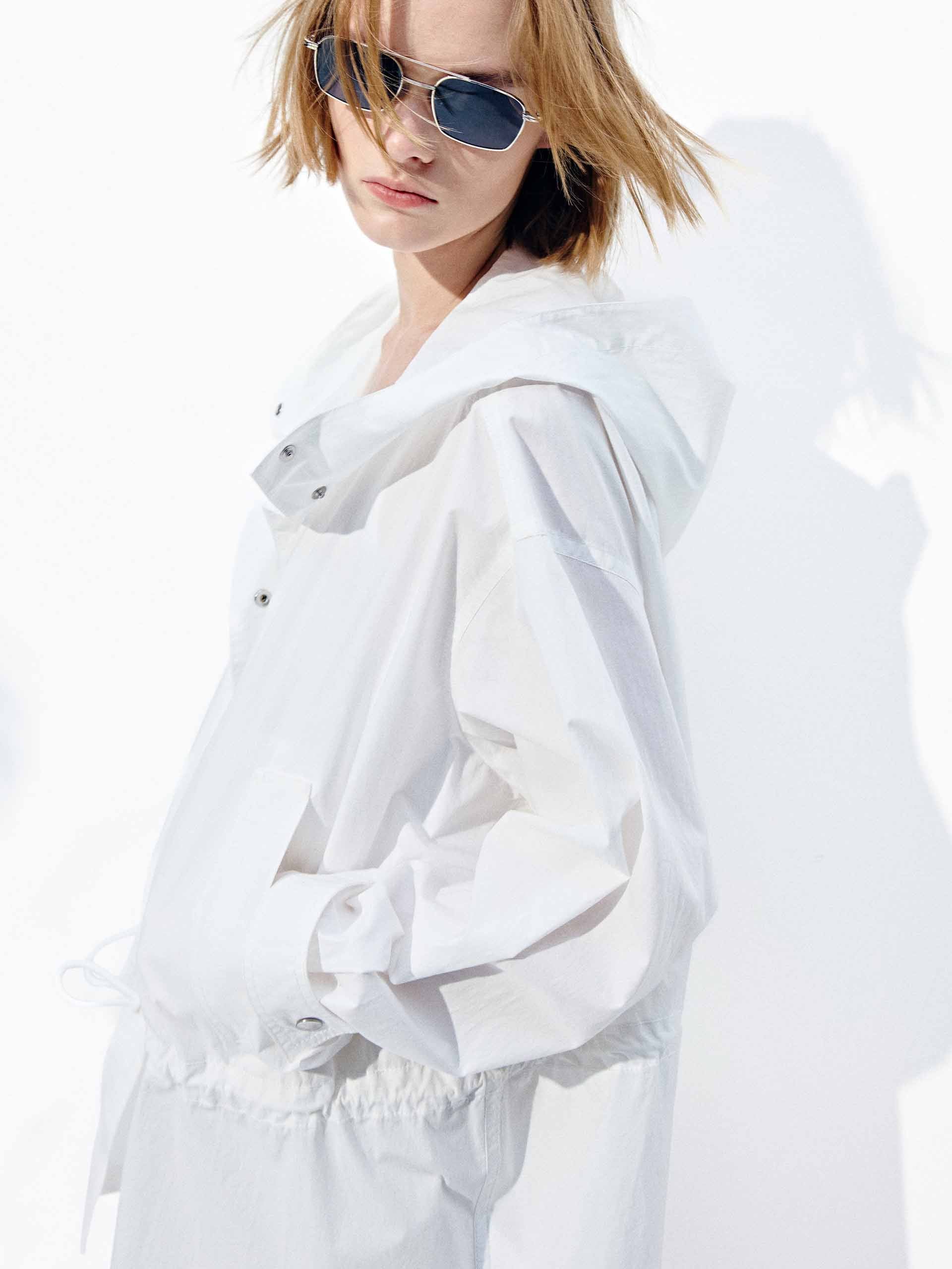 Drawstring Waist Cotton Jacket - Image 7