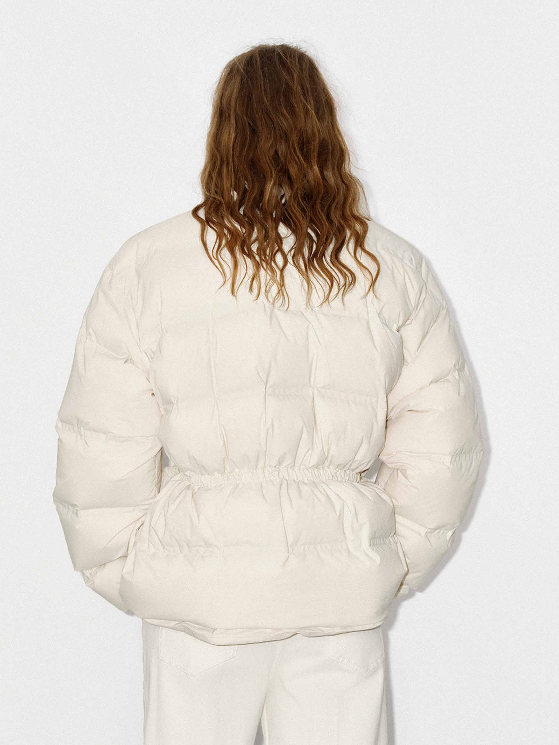 Drawstring Waist Down Jacket - Image 3