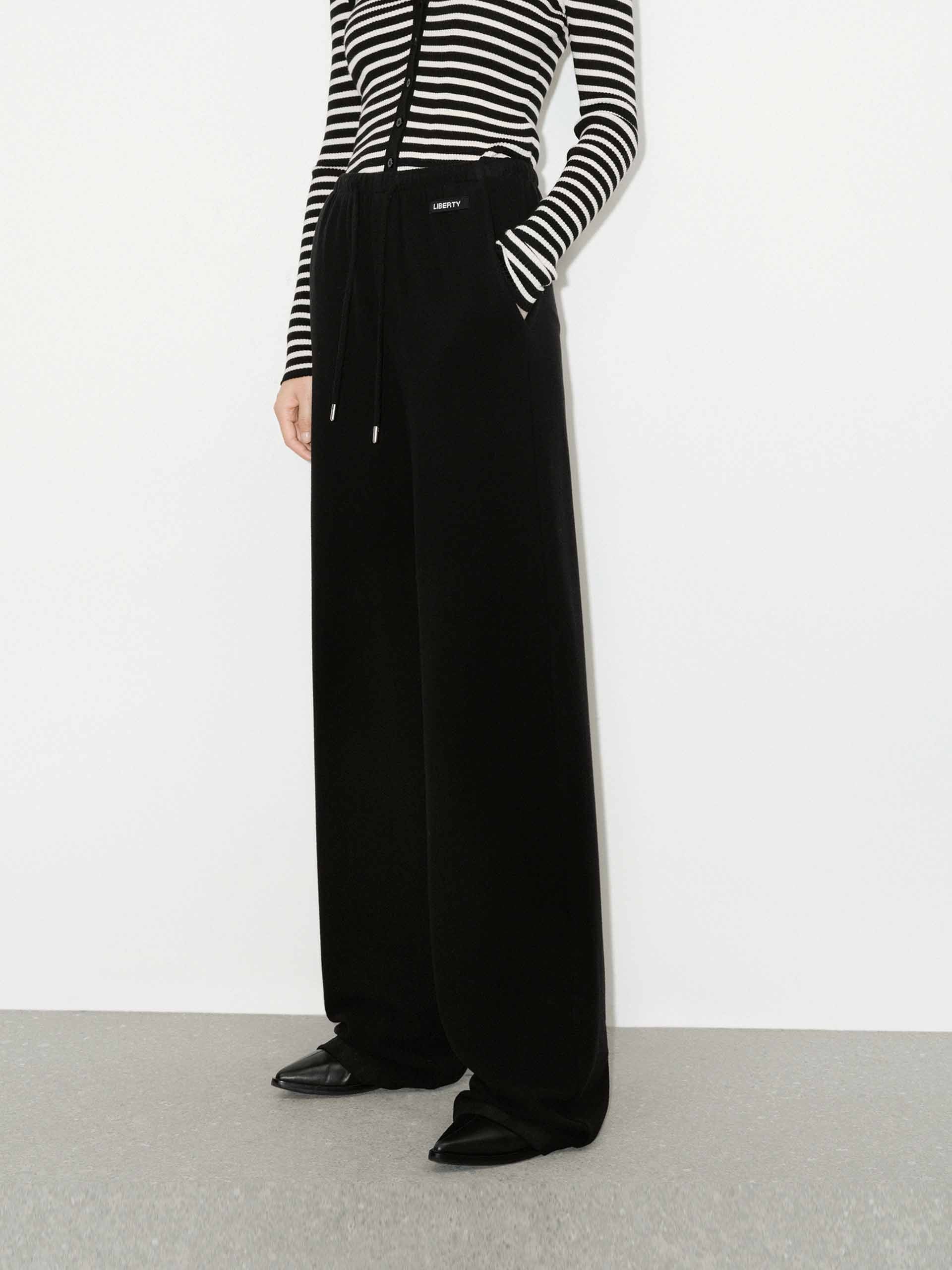 Drawstring Waist Loose Pants - Image 7