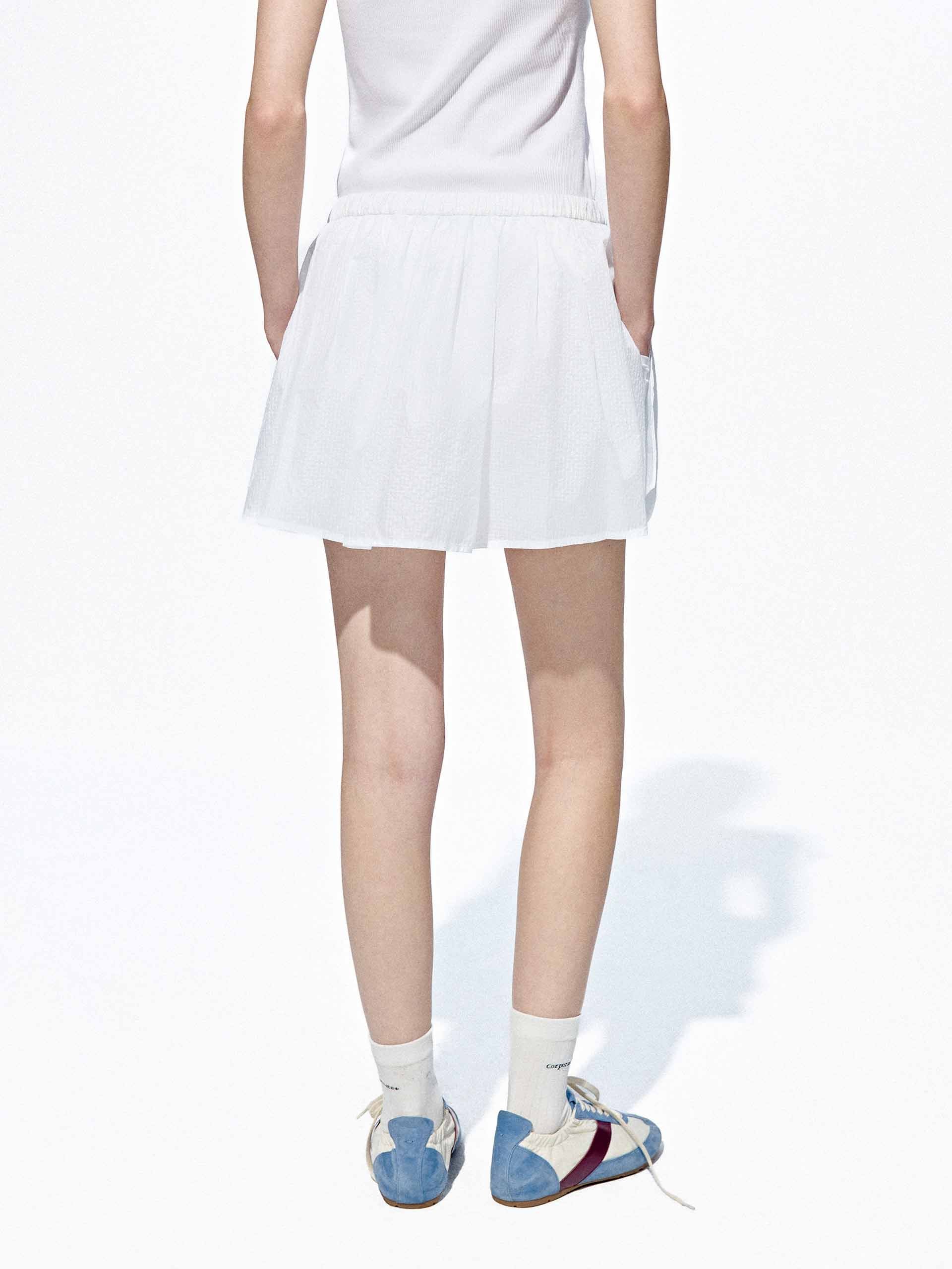 Drawstring Waist Mini Skort - Image 11