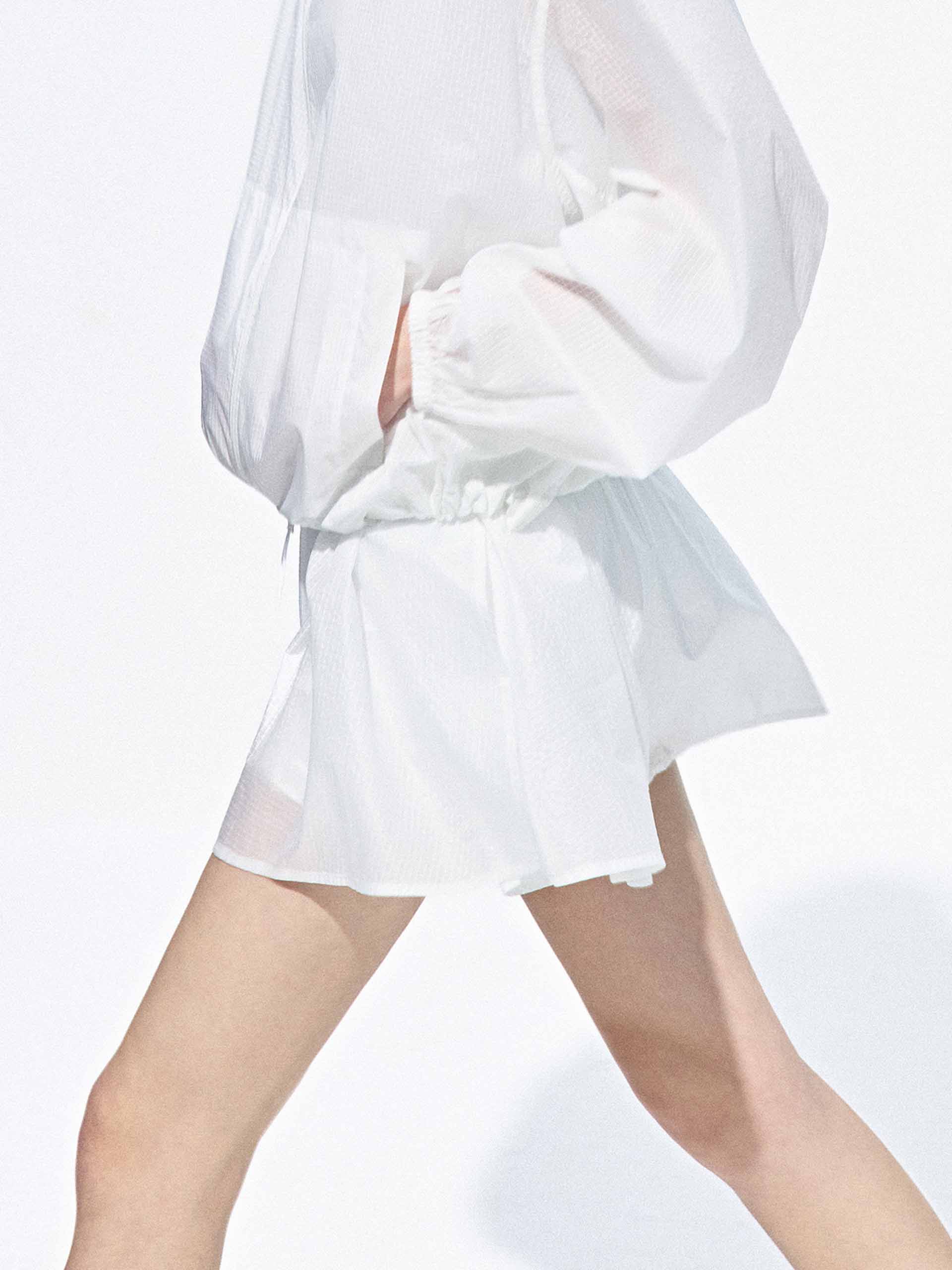 Drawstring Waist Mini Skort - Image 15