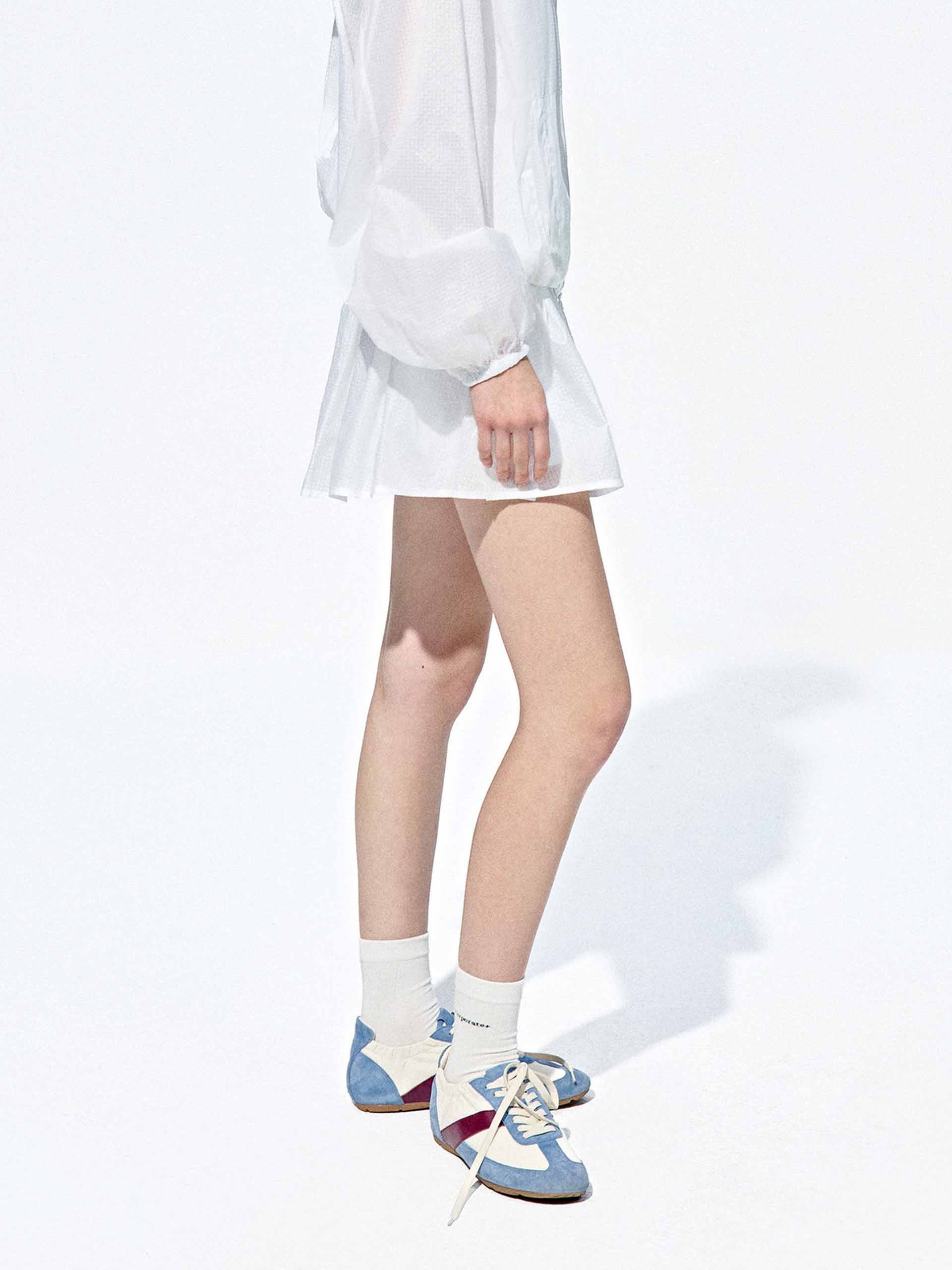Drawstring Waist Mini Skort - Image 16