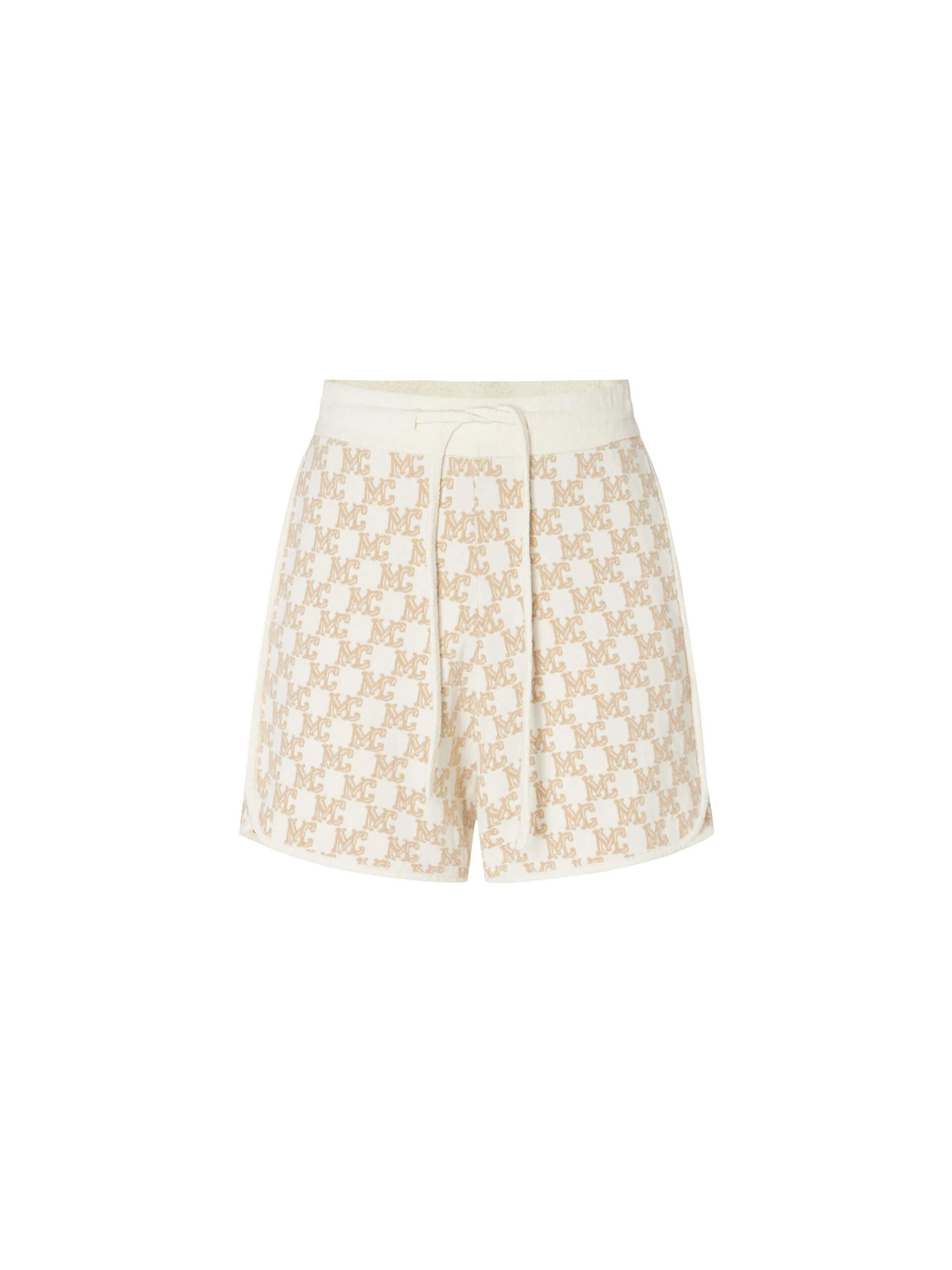 Drawstring Waist Monogram Shorts - Image 8