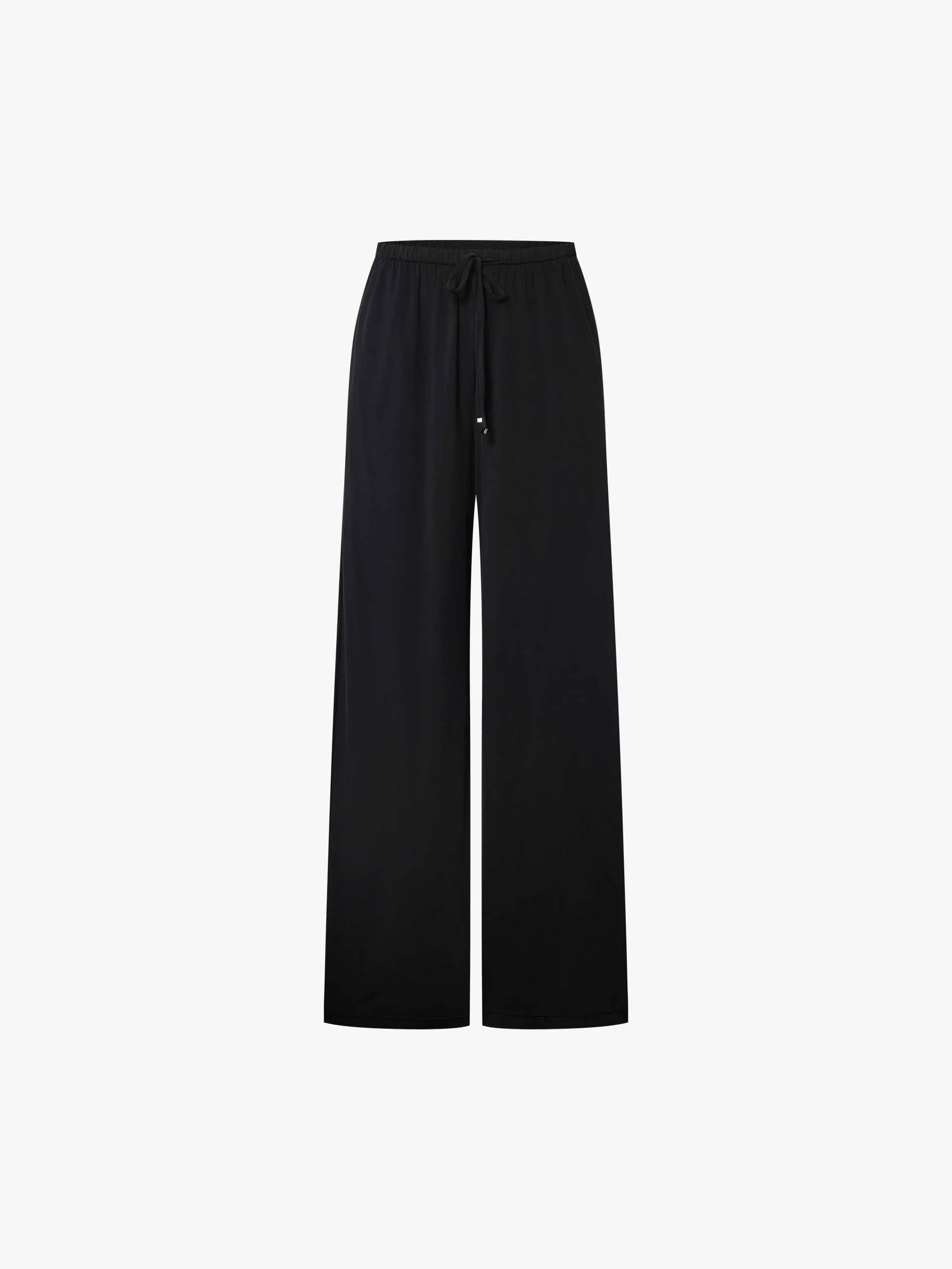 Drawstring Waist Soft Pants - Image 5