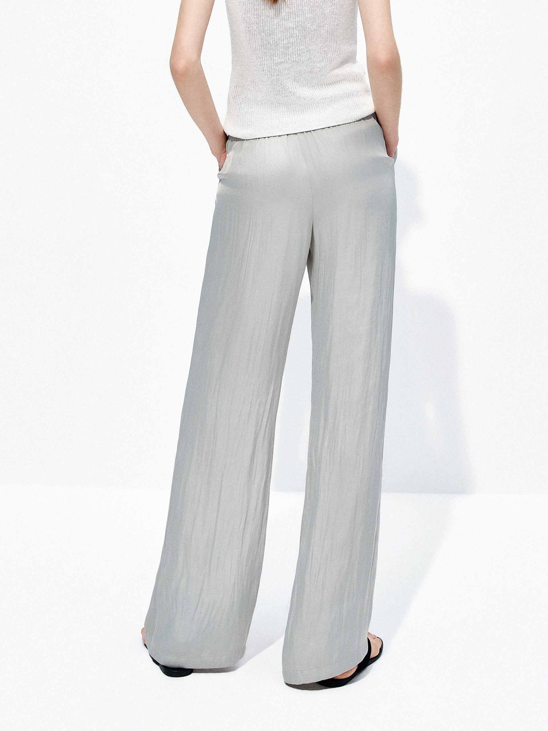 Drawstring Waist Straight Pants - Image 10