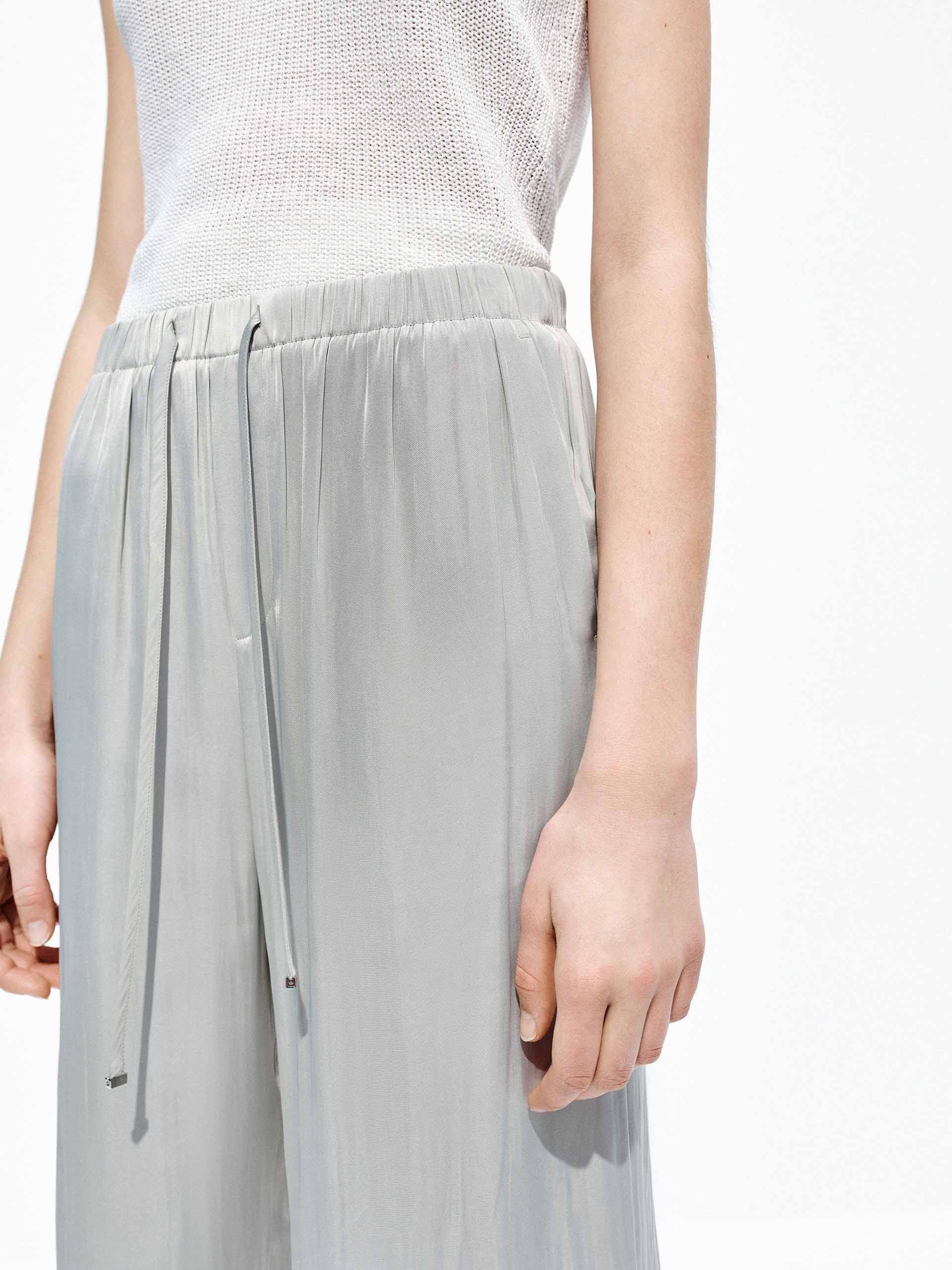 Drawstring Waist Straight Pants - Image 15