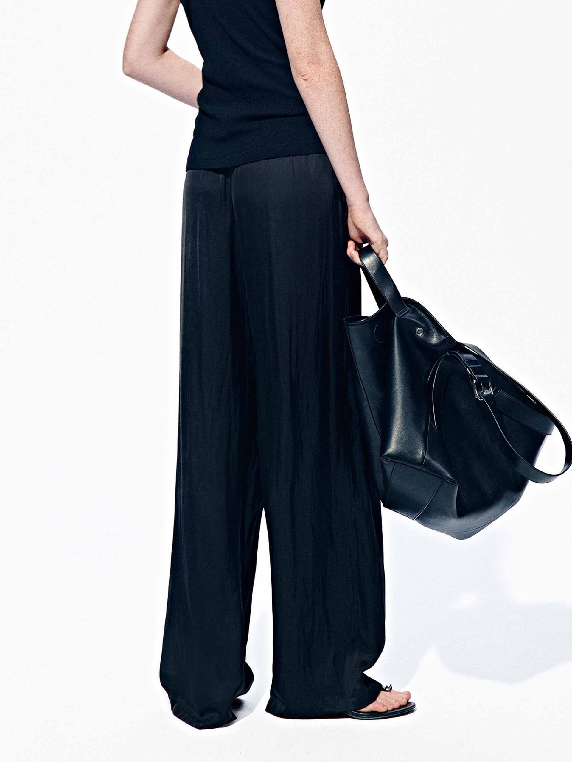 Drawstring Waist Straight Pants - Image 3