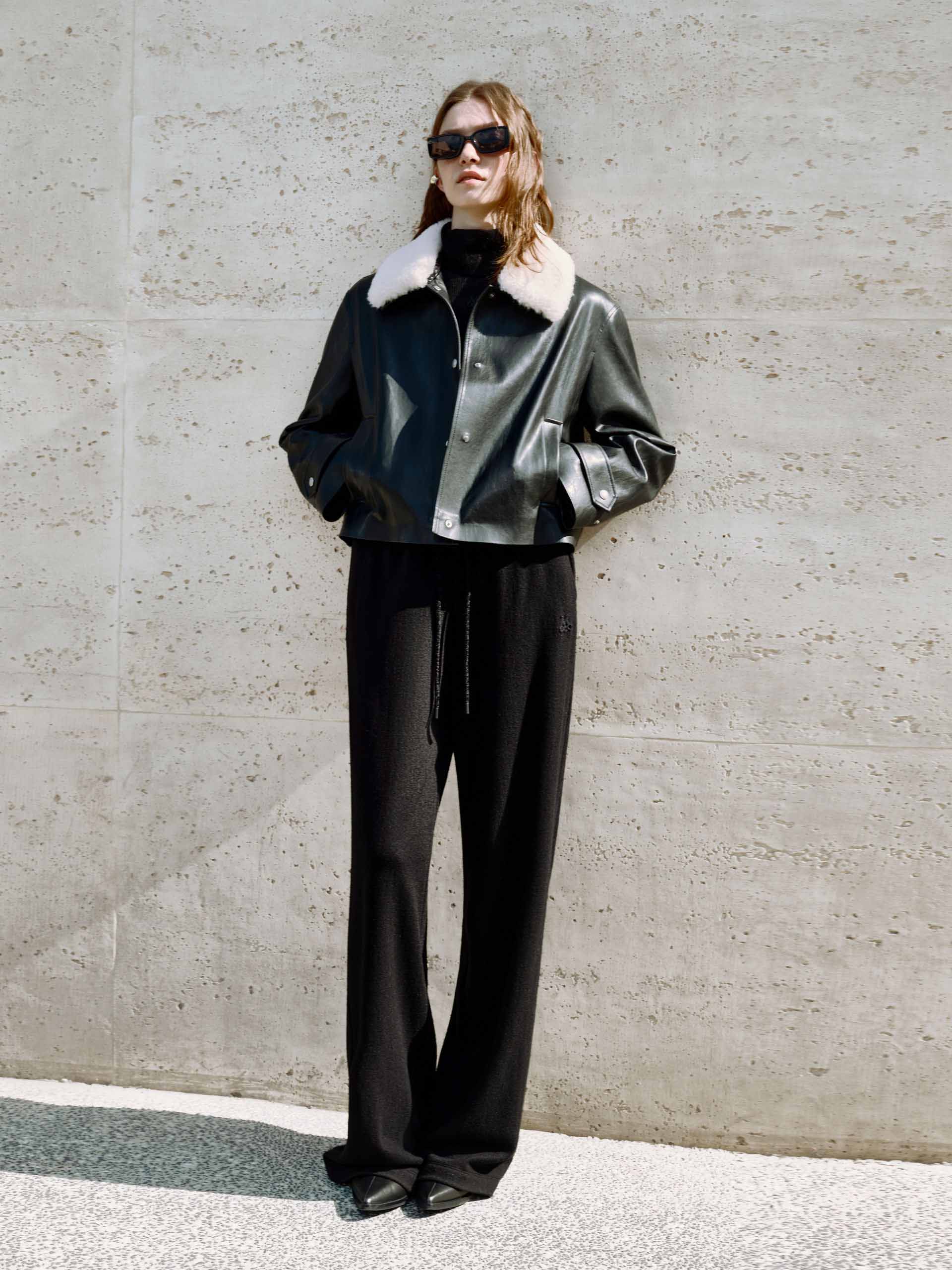 Drawstring Waist Wool Pants - Image 10