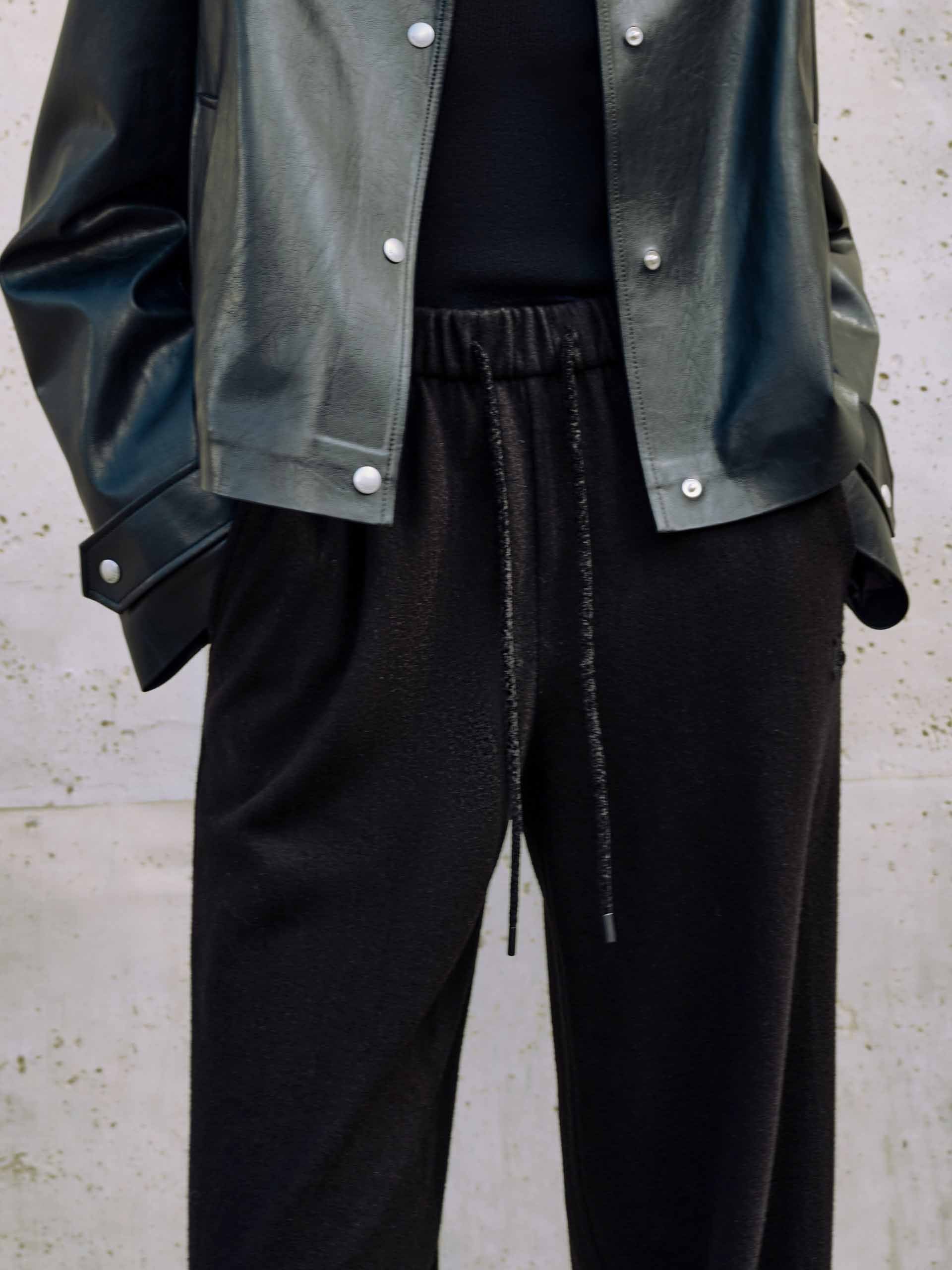 Drawstring Waist Wool Pants - Image 15