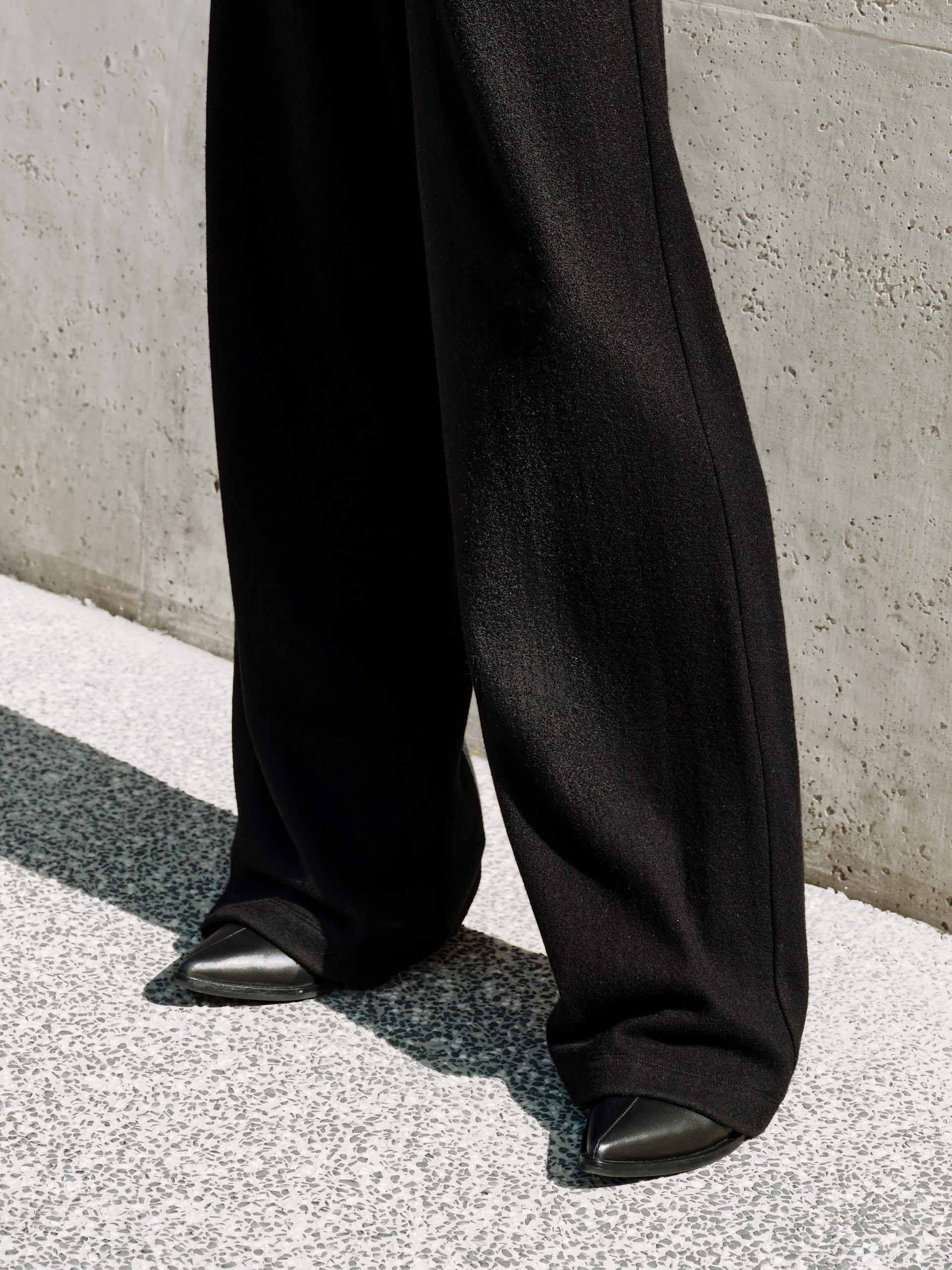 Drawstring Waist Wool Pants - Image 16