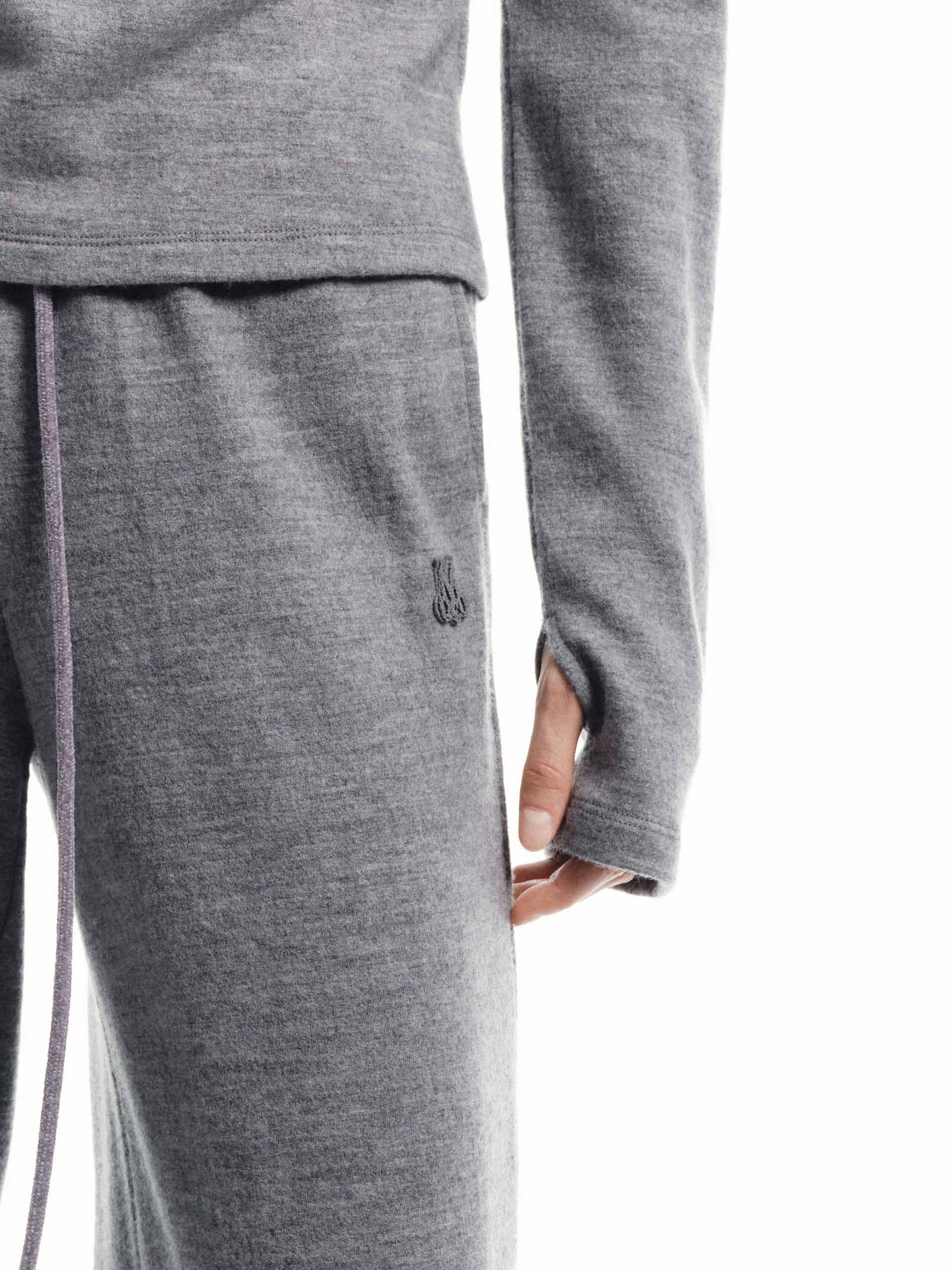 Drawstring Waist Wool Pants - Image 6