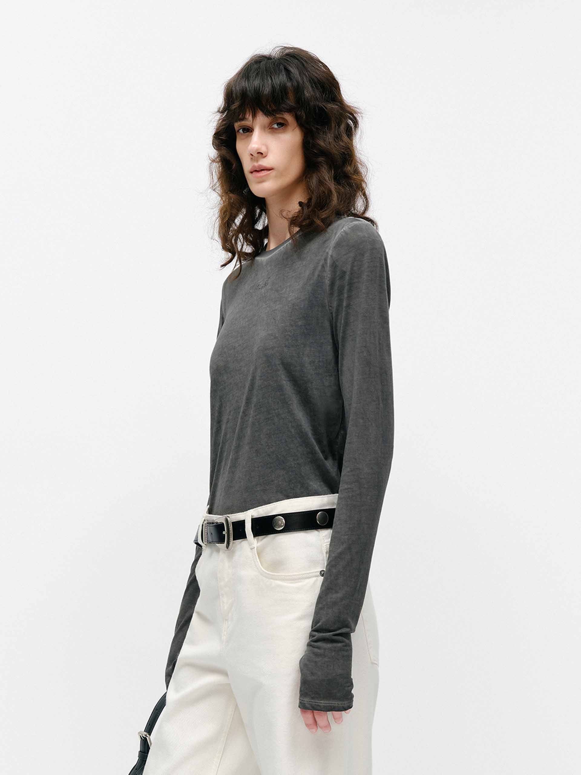 Dyed Wash Fitted T-shirt - Image 8