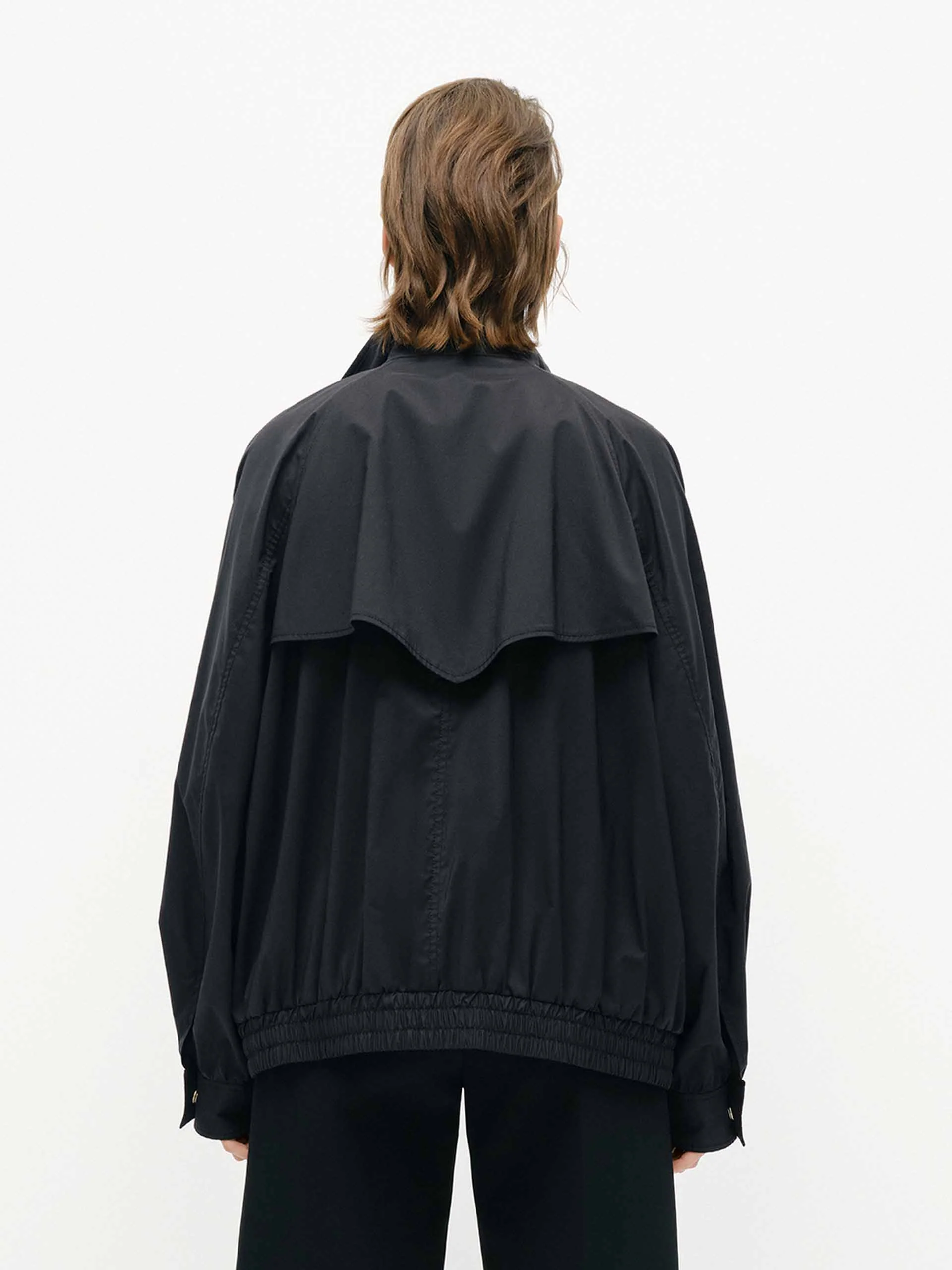 Elastic Hem Loose Jacket - Image 3