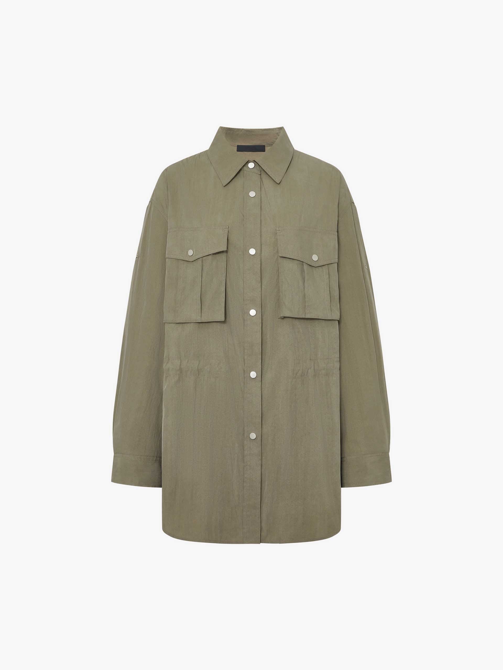 Elastic Waist Cargo Jacket - Image 13