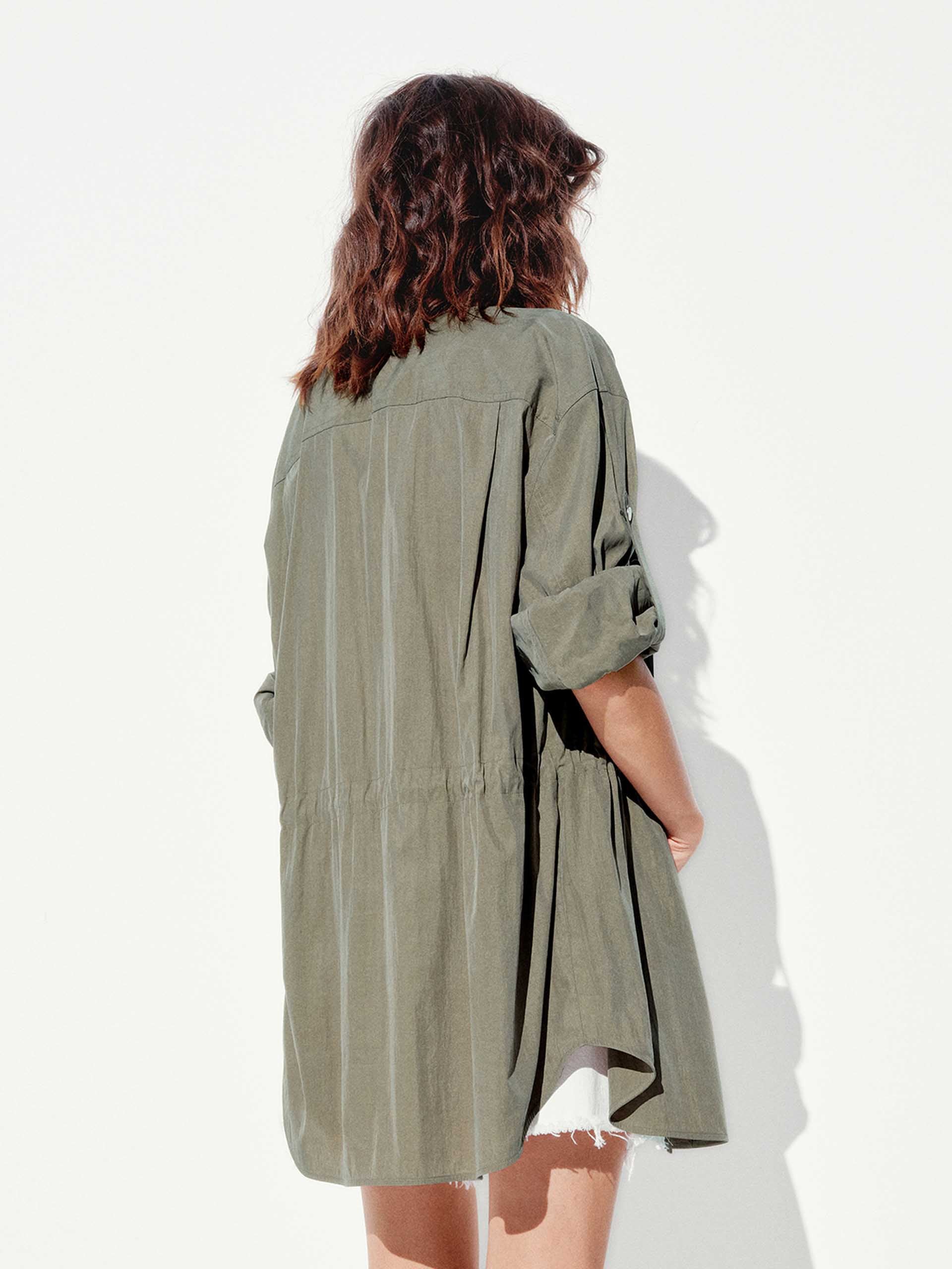 Elastic Waist Cargo Jacket - Image 14