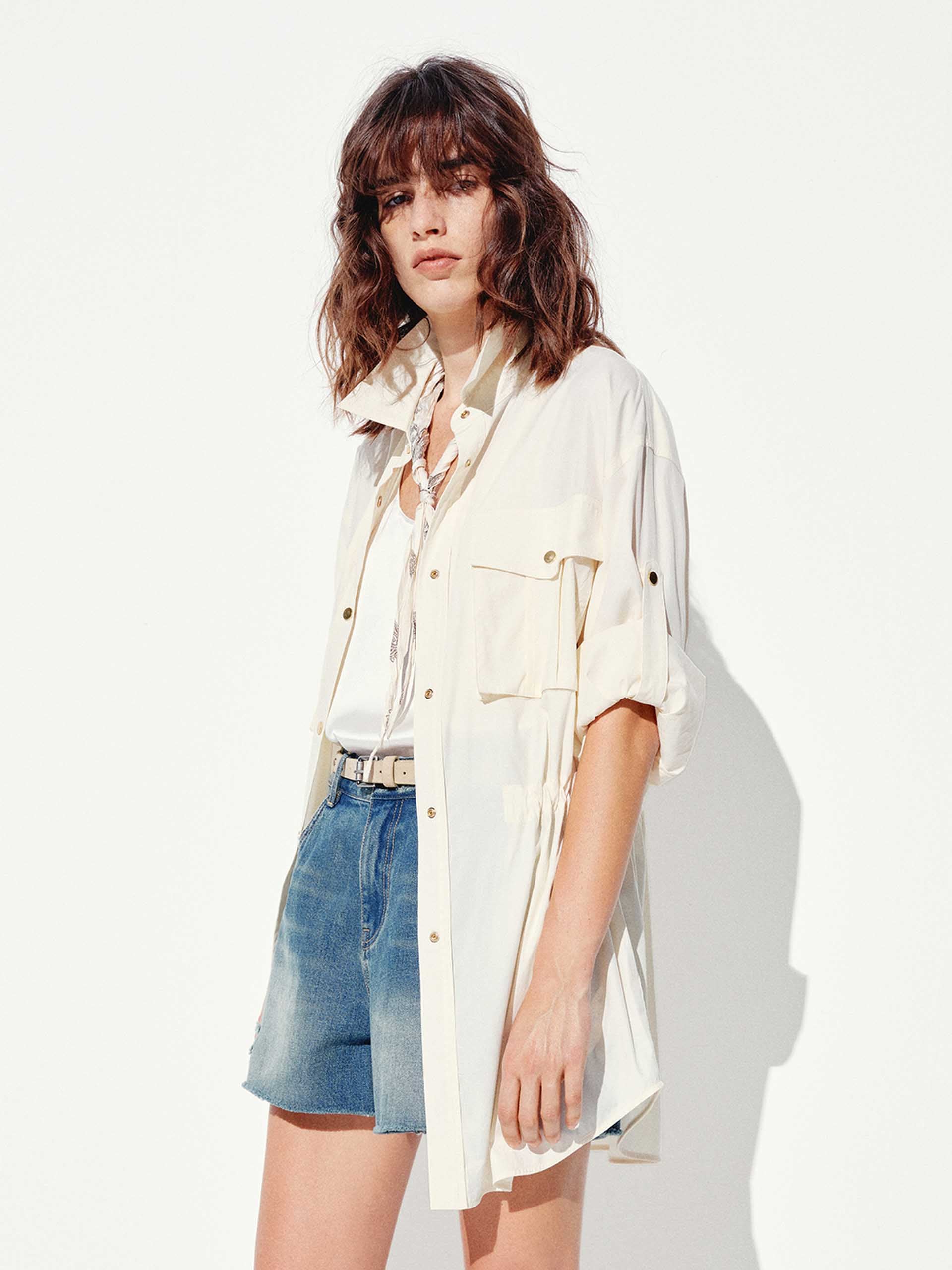 Elastic Waist Cargo Jacket - Image 6