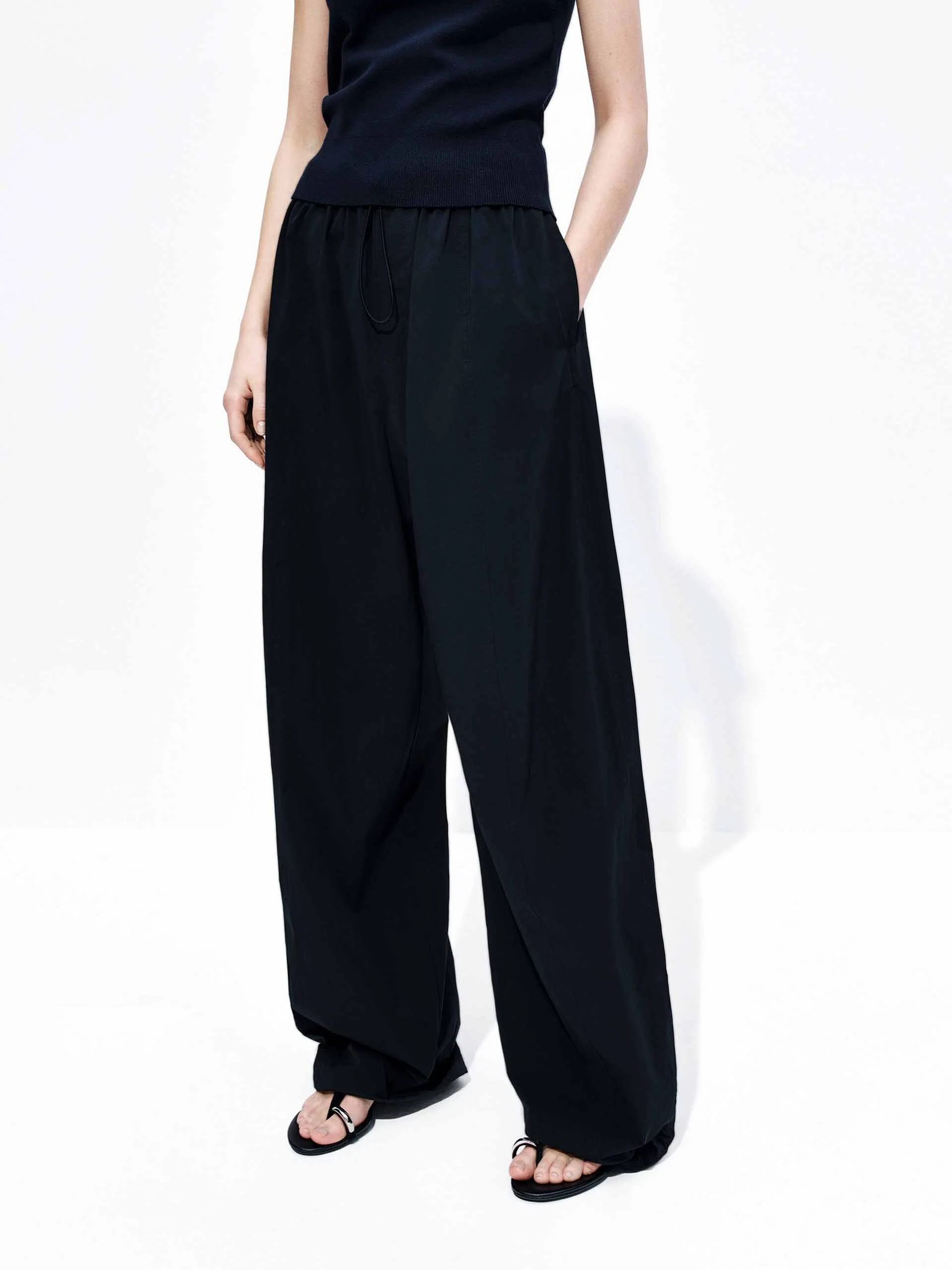 Elastic Waistband Jogger Pants