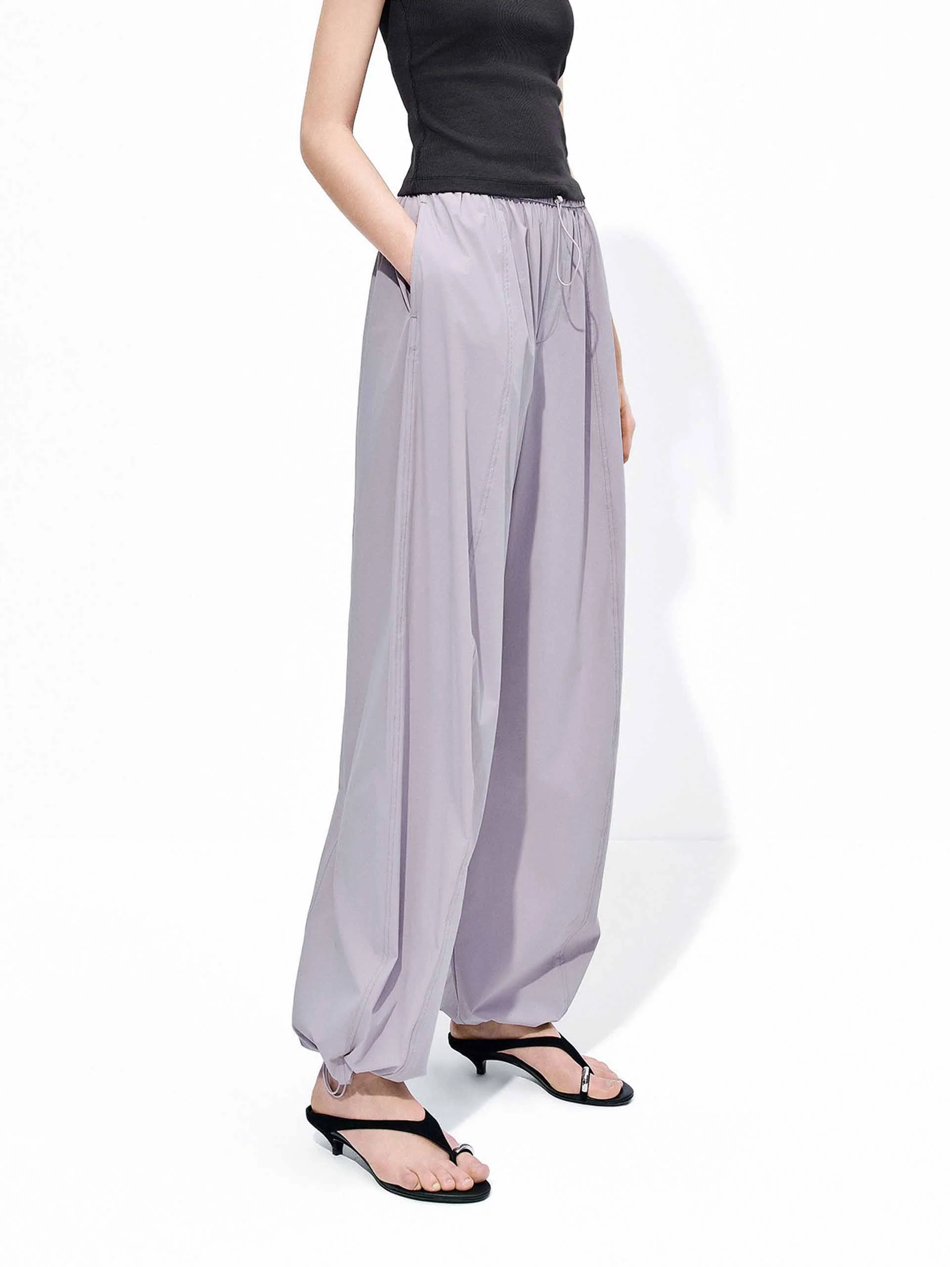 Elastic Waistband Jogger Pants - Image 15