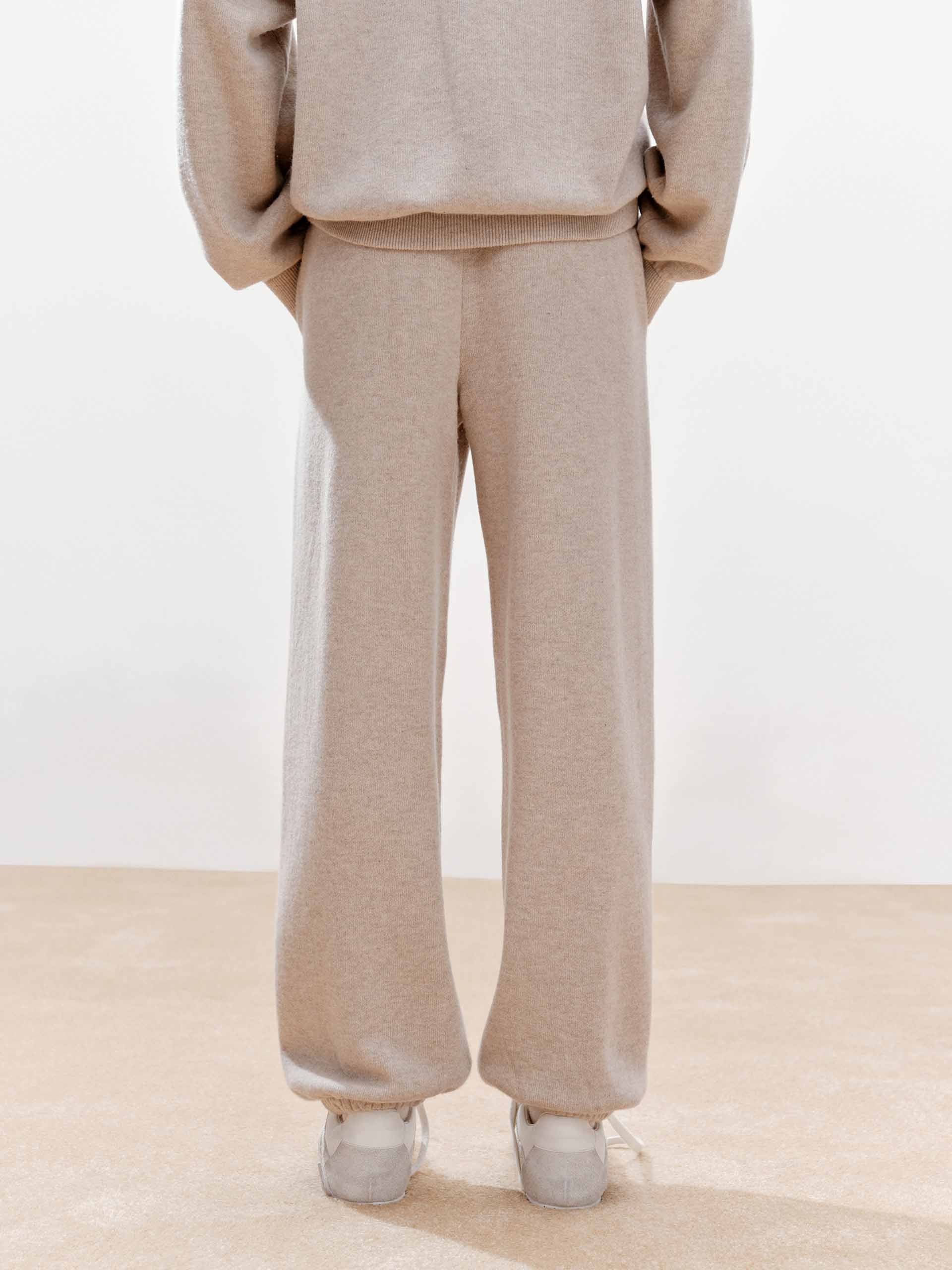 Elasticated Hem Wool Trousers - Image 6