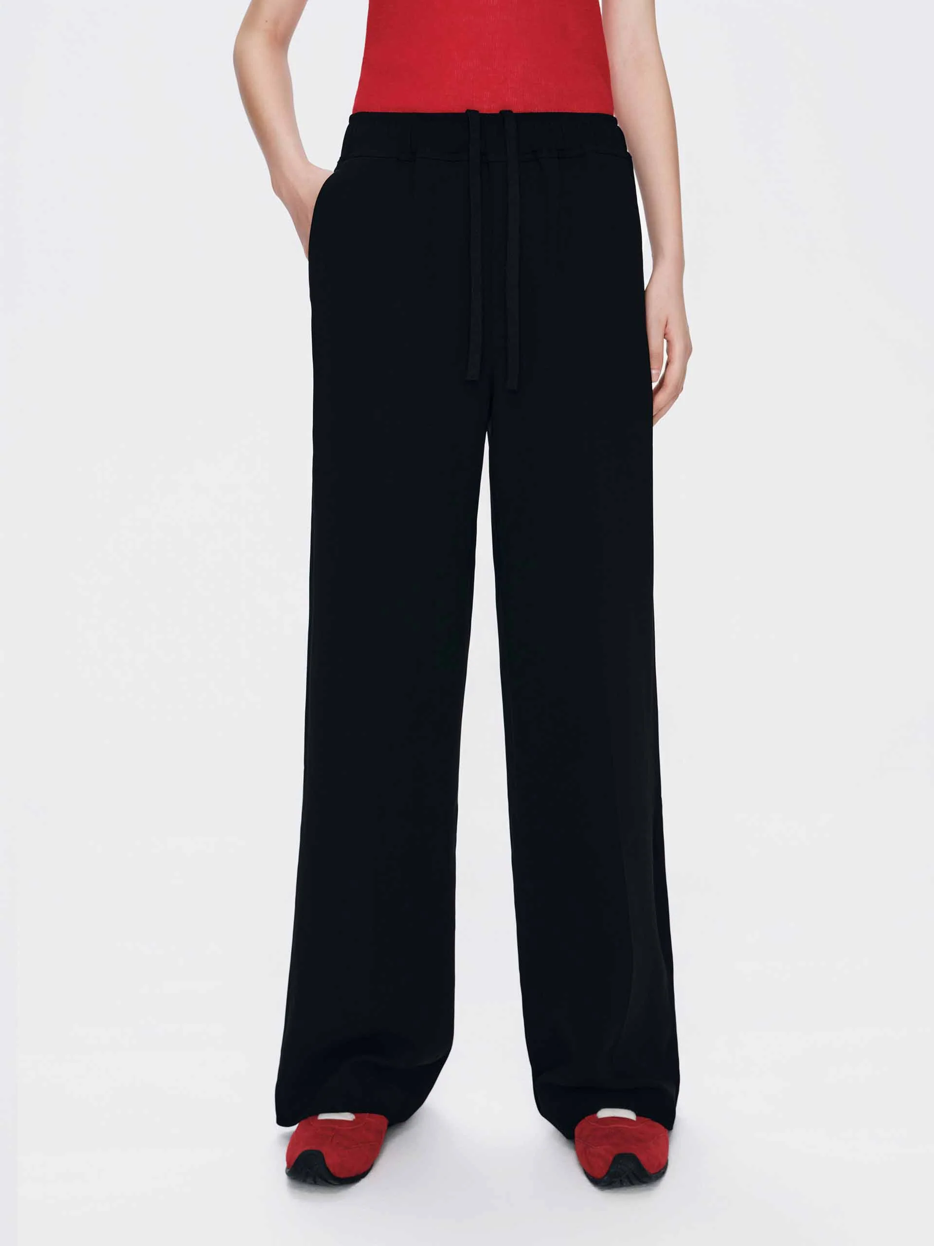 Elasticated Waist Relaxed Pants