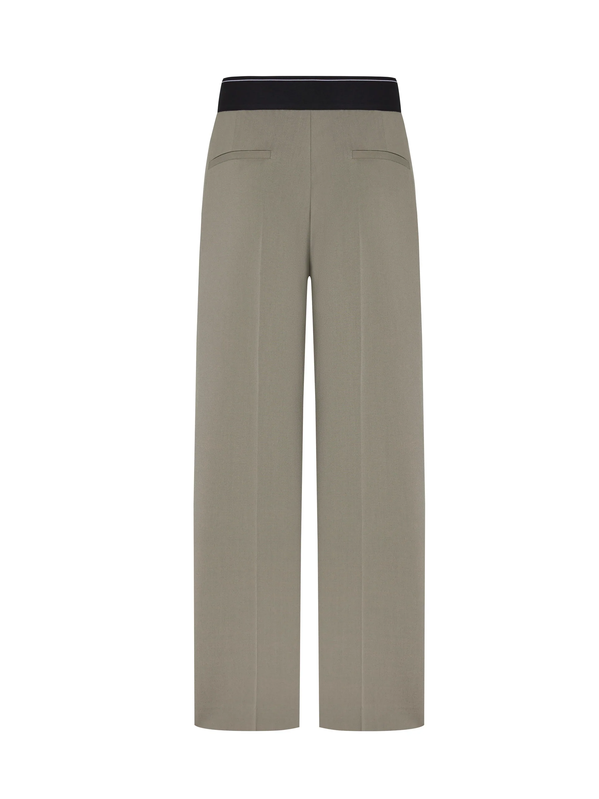 Elasticated Waist Straight Trousers - Image 10