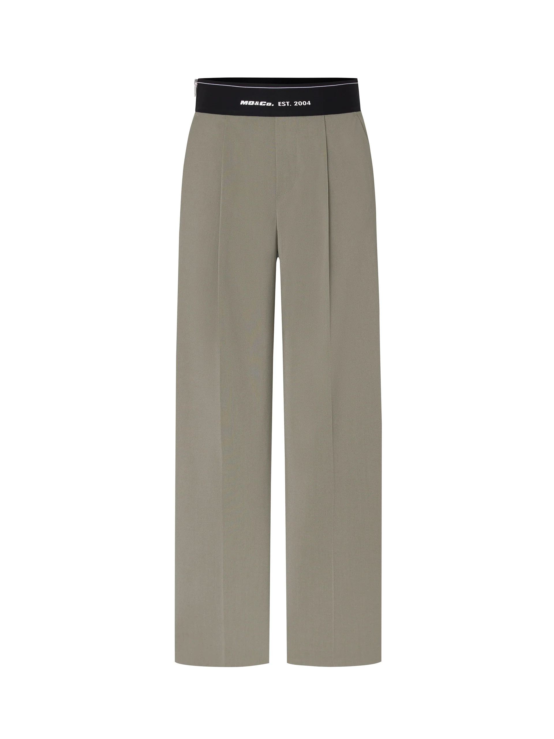 Elasticated Waist Straight Trousers - Image 11