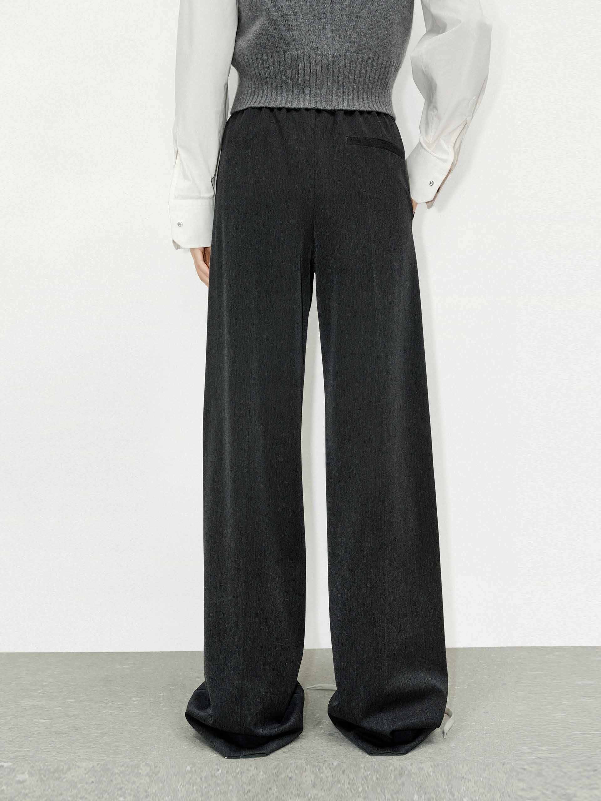 Elasticated Waist Tailored Pants - Image 3