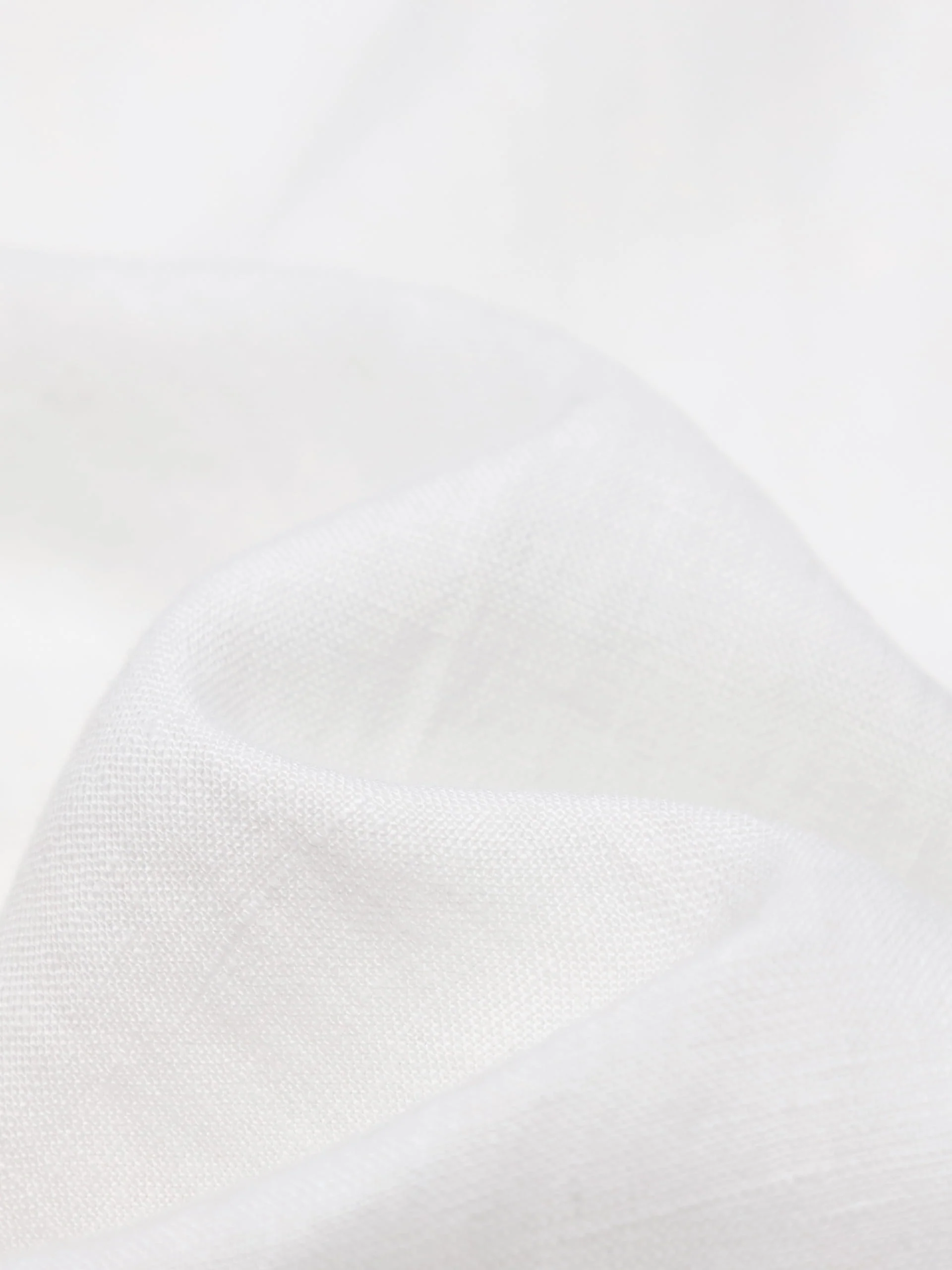 Embroidered Hem Linen Dress - Image 4
