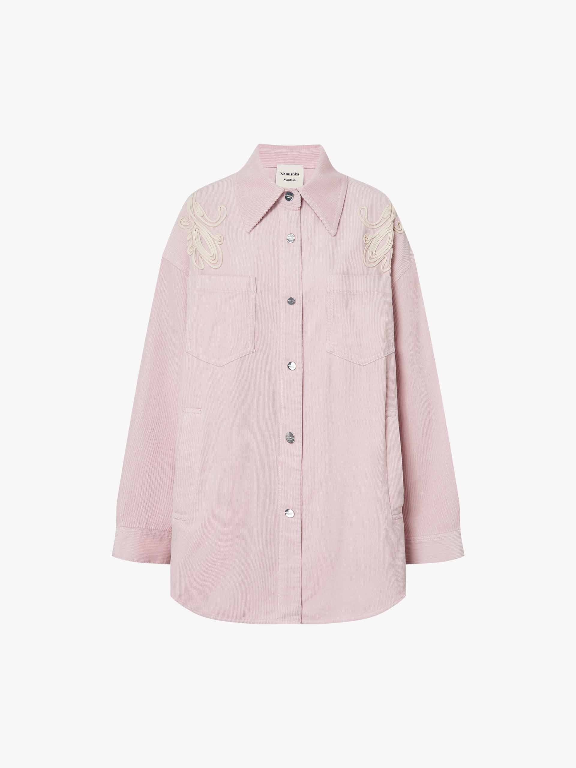 Embroidery Detail Corduroy Shirt - Image 13