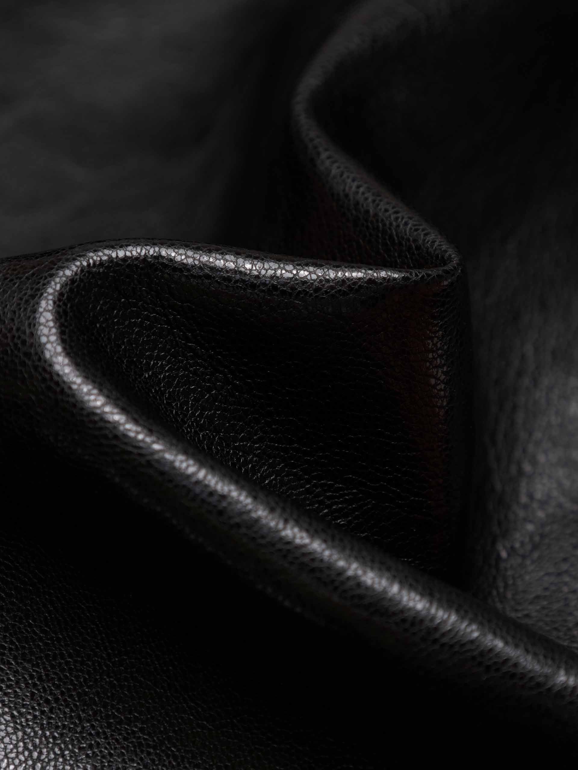 Faux Leather Pleated Skirt - Image 4