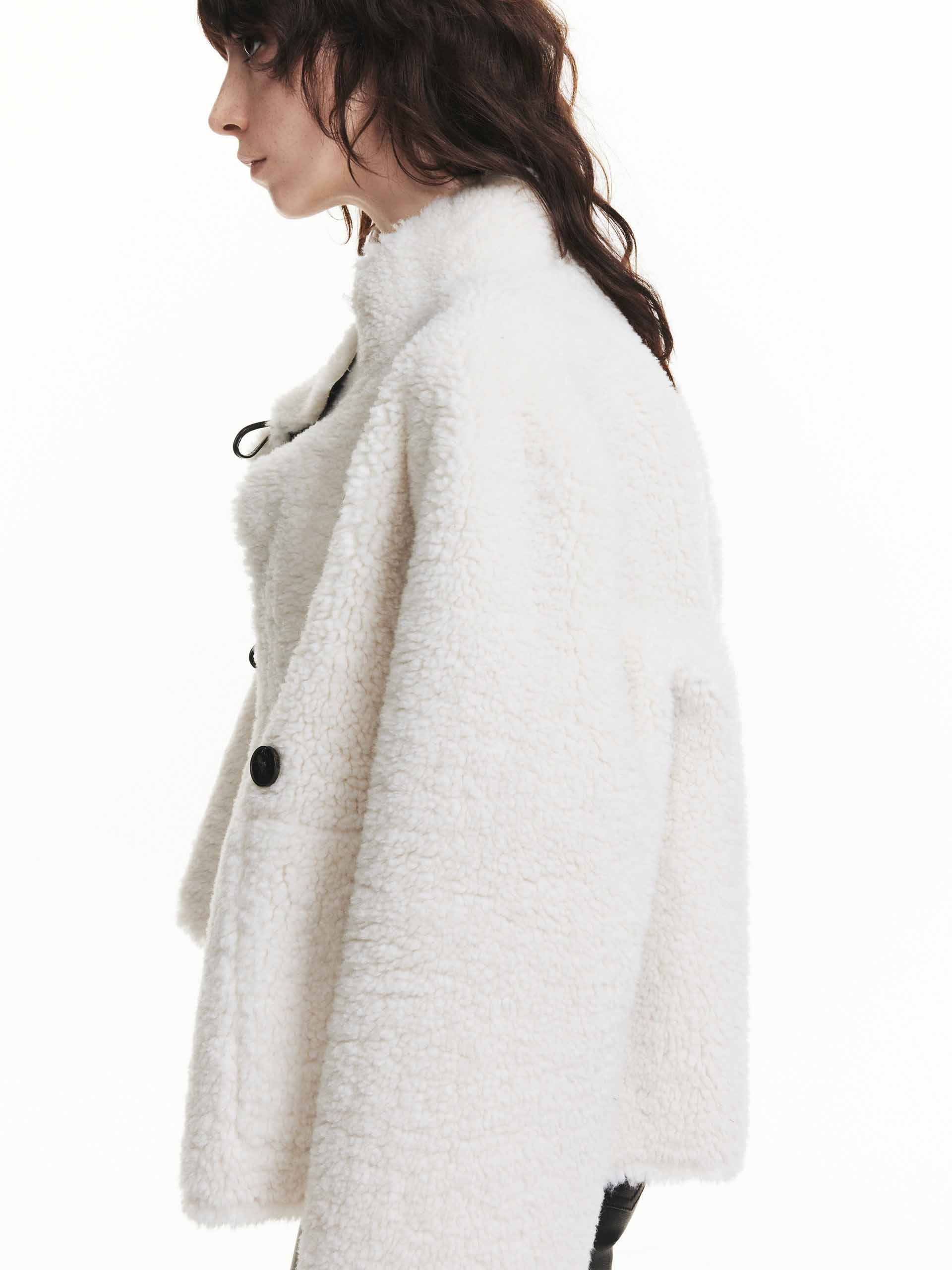 Faux Shearling Coat - Image 6