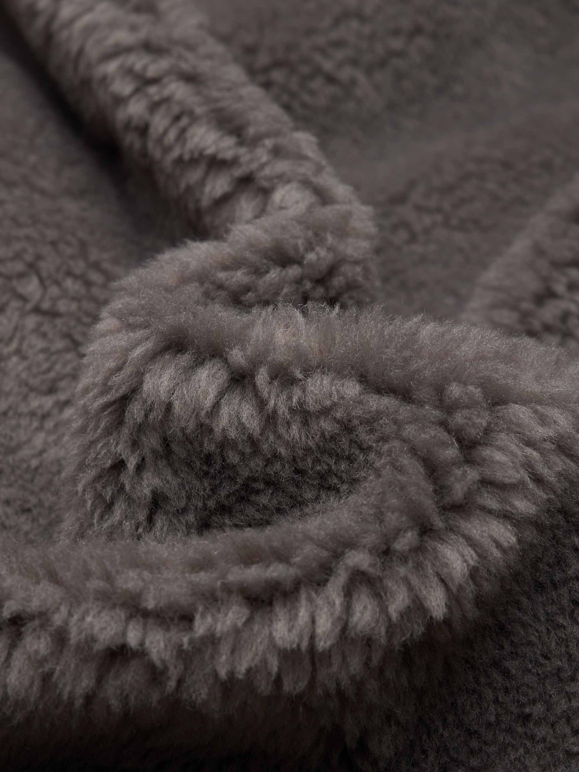 Faux Shearling Lapel Coat - Image 12