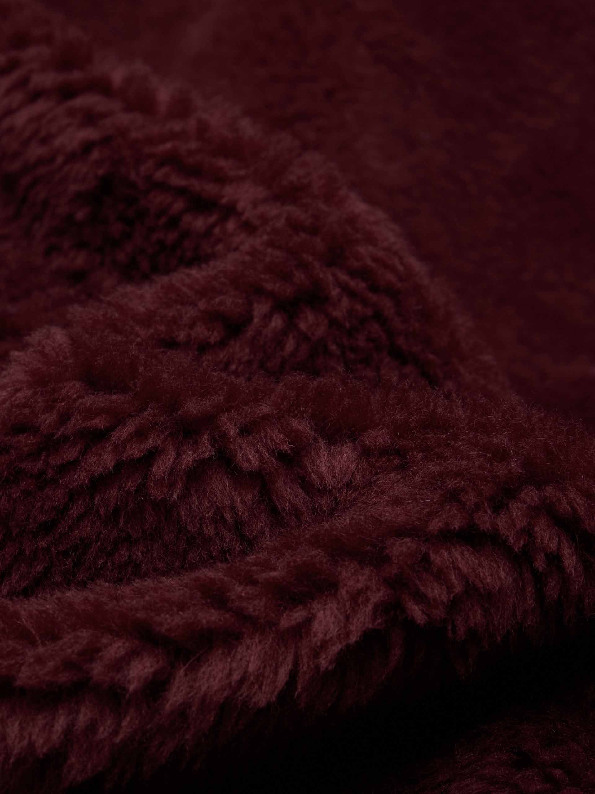 Faux Shearling Lapel Coat - Image 4