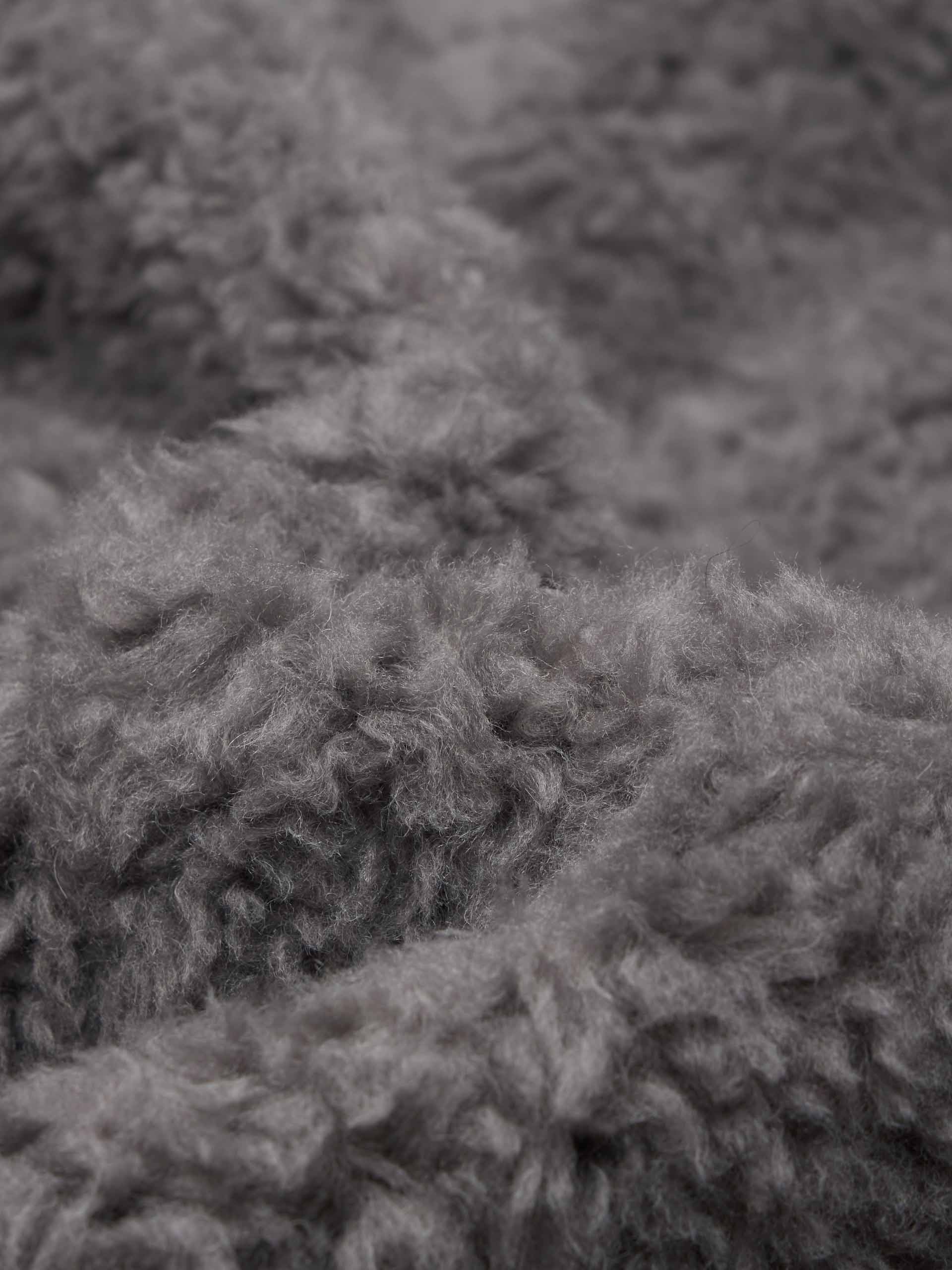 Faux Shearling Zipper Coat - Image 12