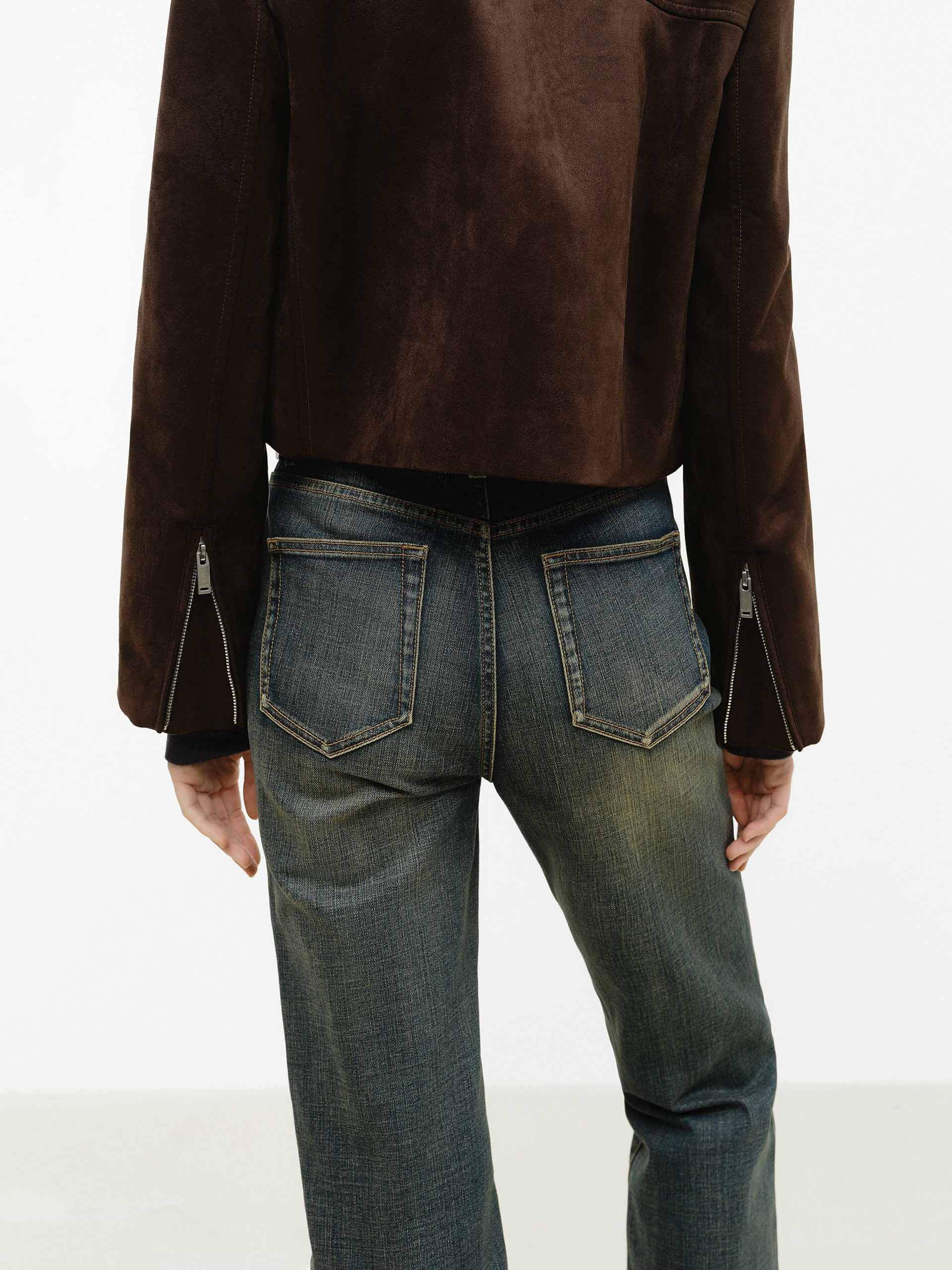 Faux Suede Brown Jacket - Image 8