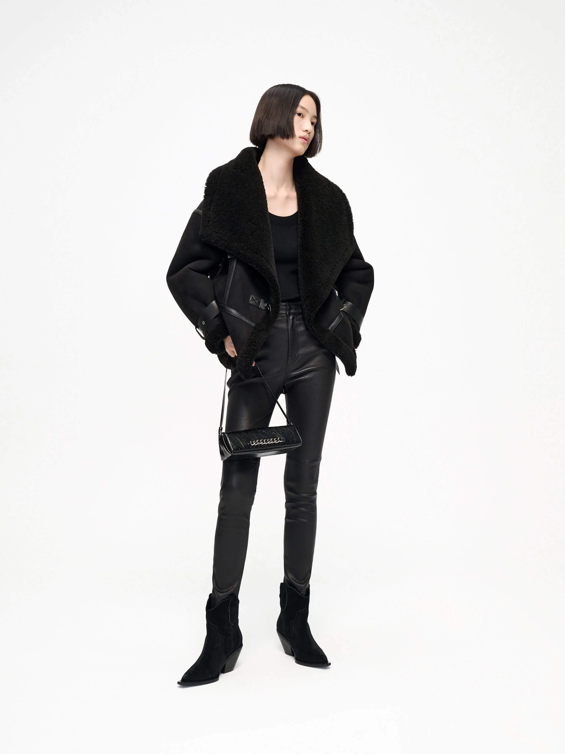Faux Suede Buckle Jacket - Image 7