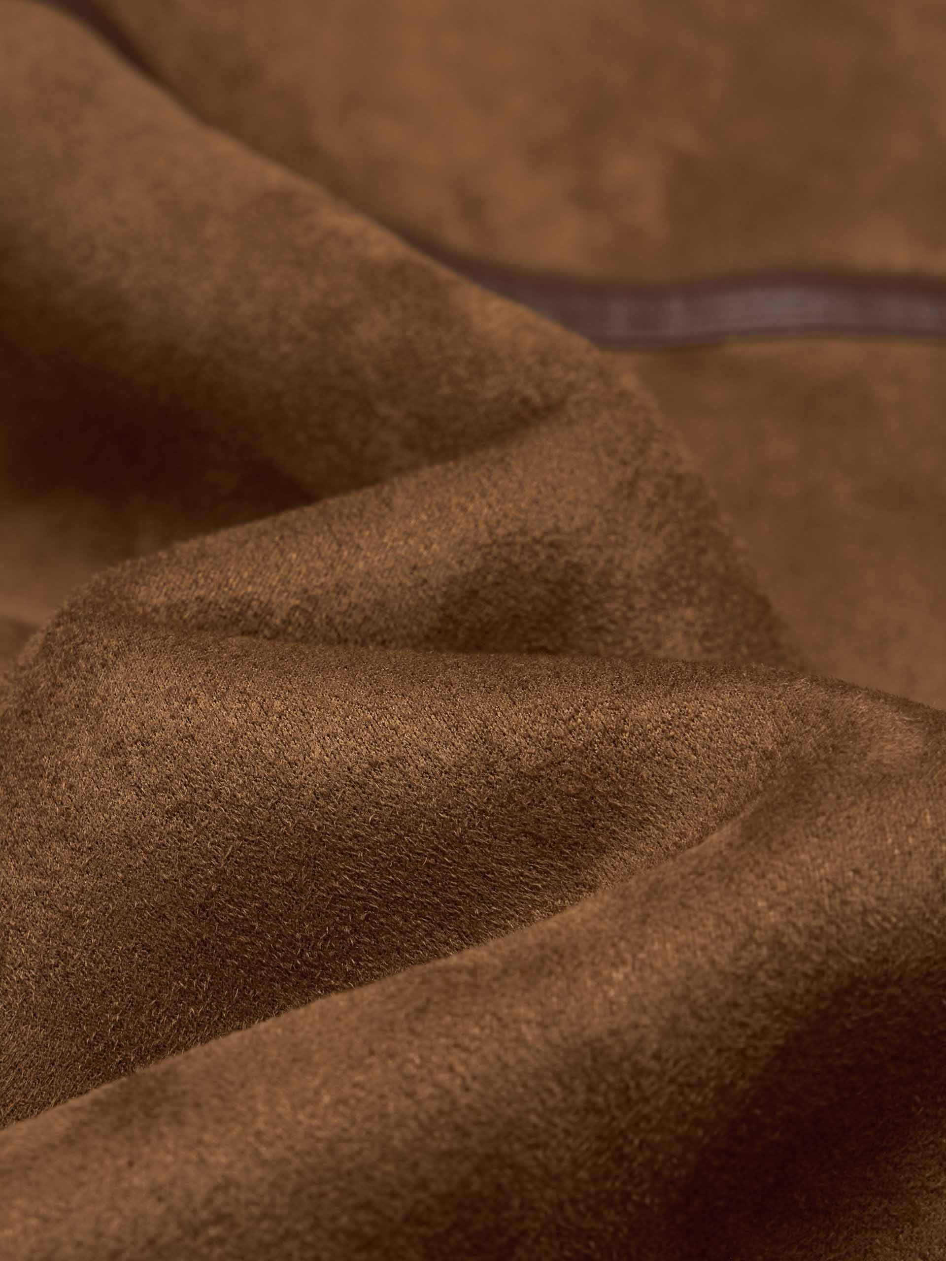 Faux Suede Fuzzy Inner Coat - Image 4