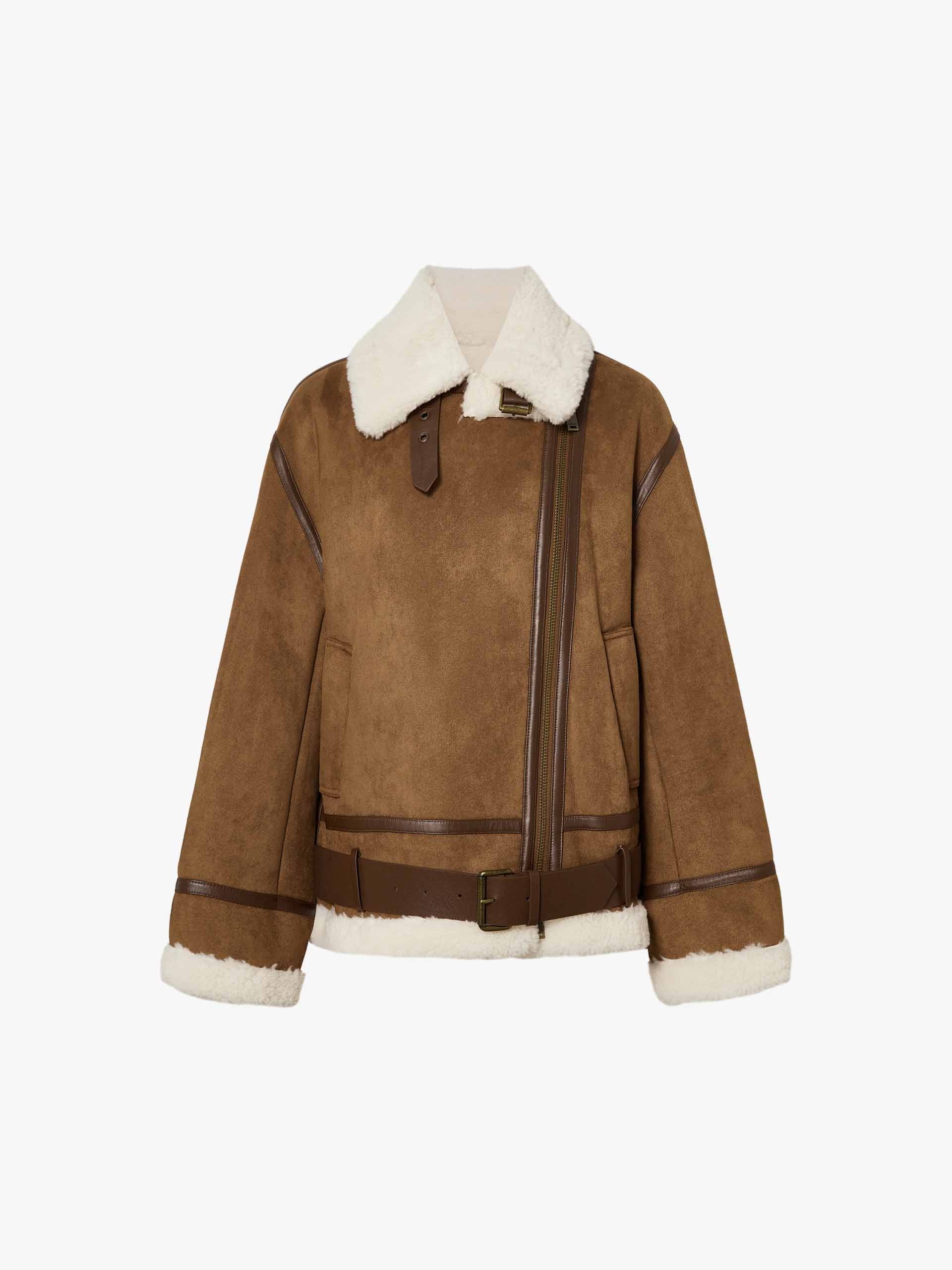 Faux Suede Fuzzy Inner Coat - Image 5
