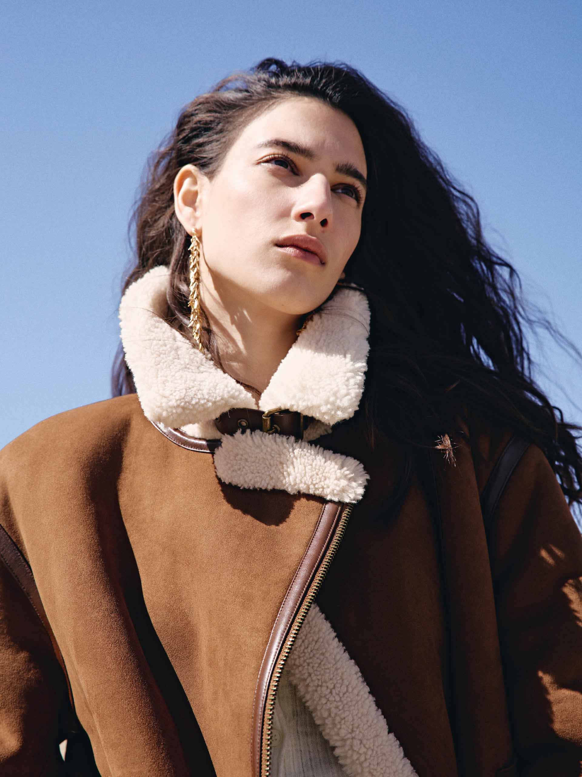 Faux Suede Fuzzy Inner Coat - Image 9