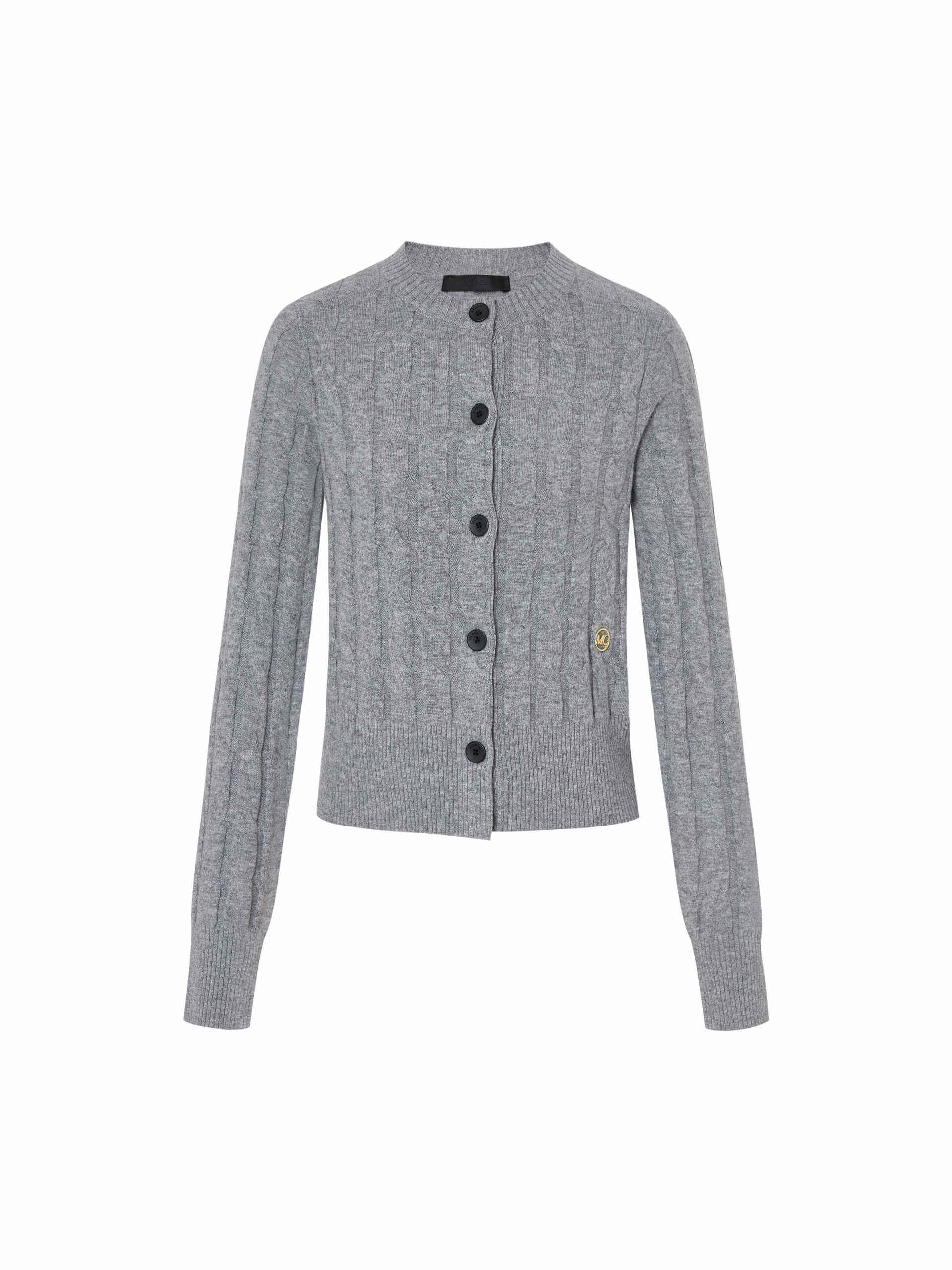Fitted Crew Neck Cardigan - Image 5