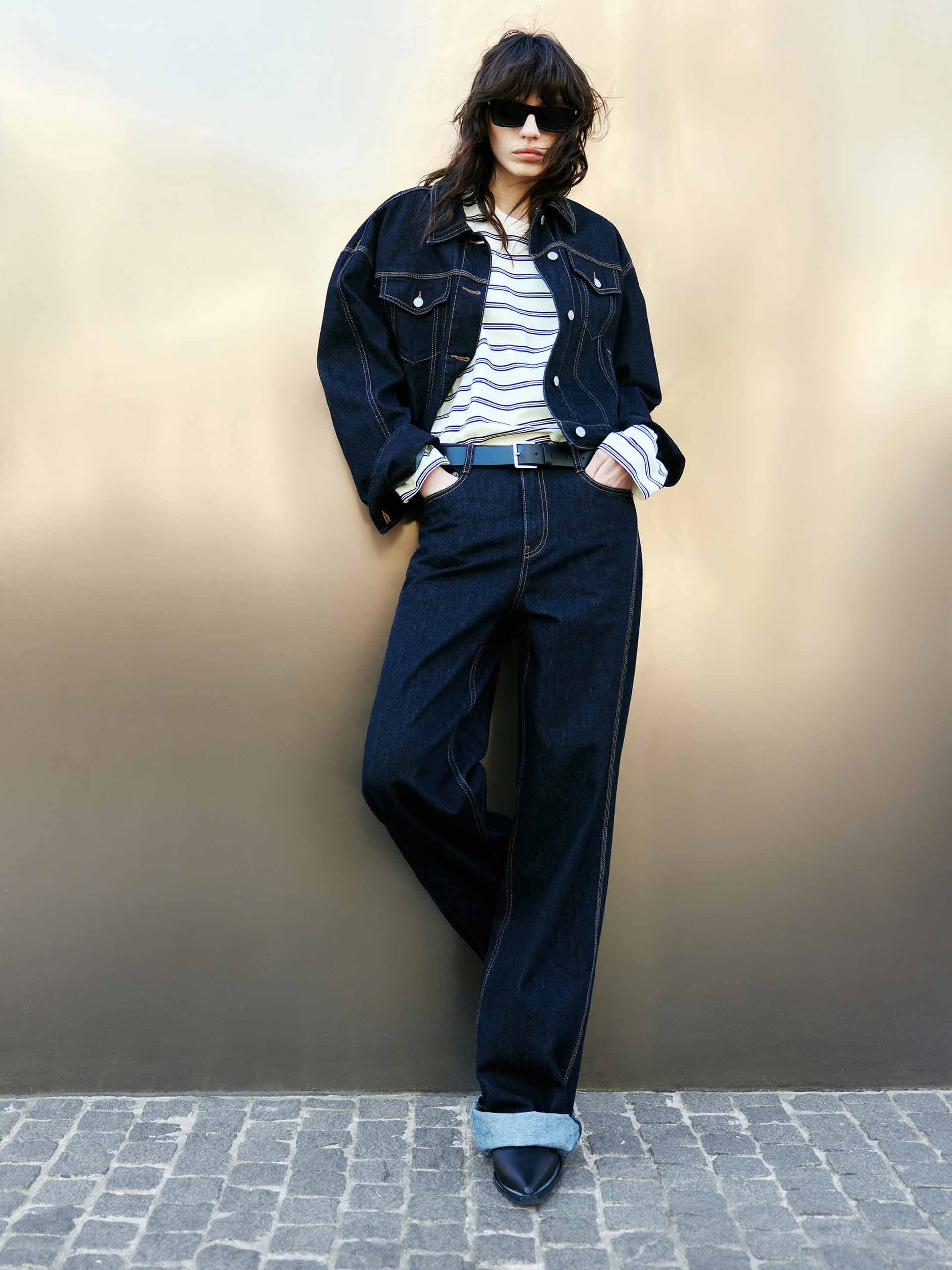Fitted Denim Jacket - Image 2